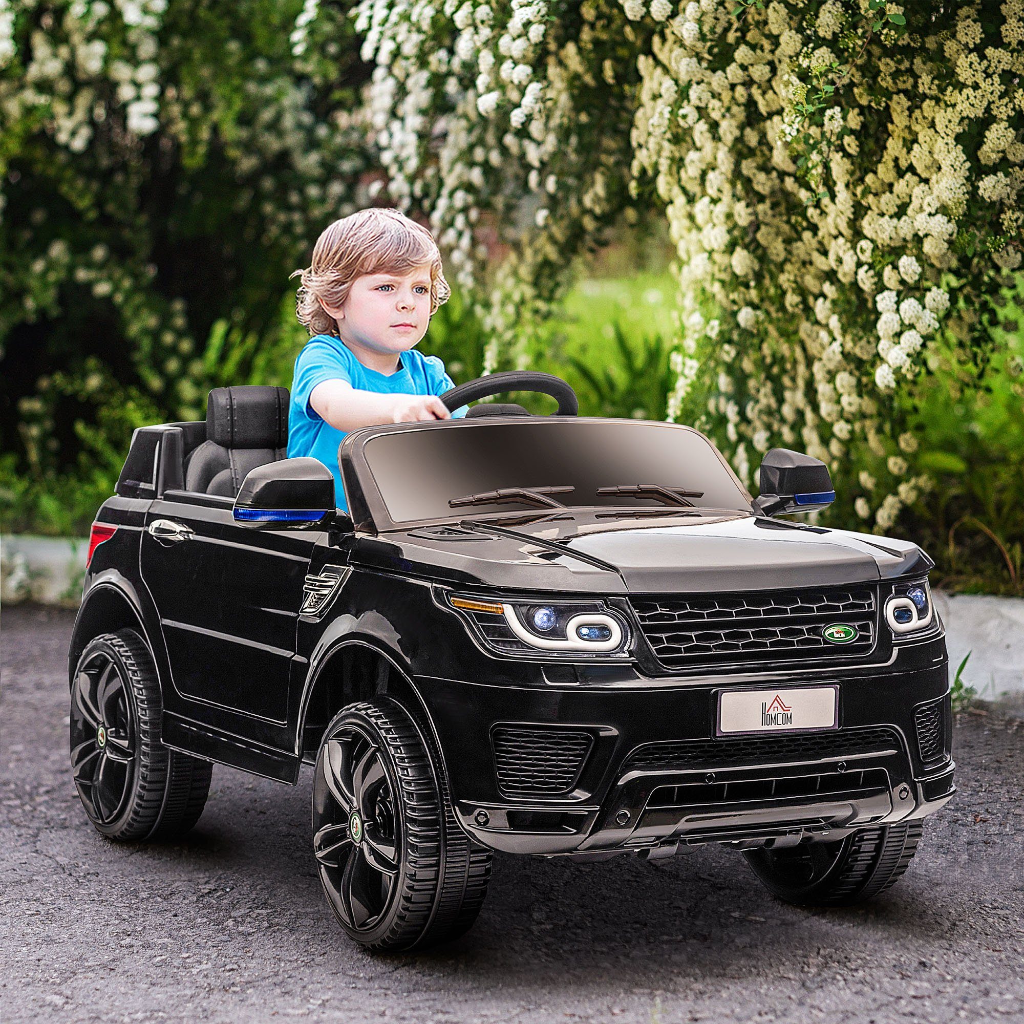 HOMCOM Elektro-Kinderauto Kinder-SUV mit Sicherheitsgurt, Belastbarkeit