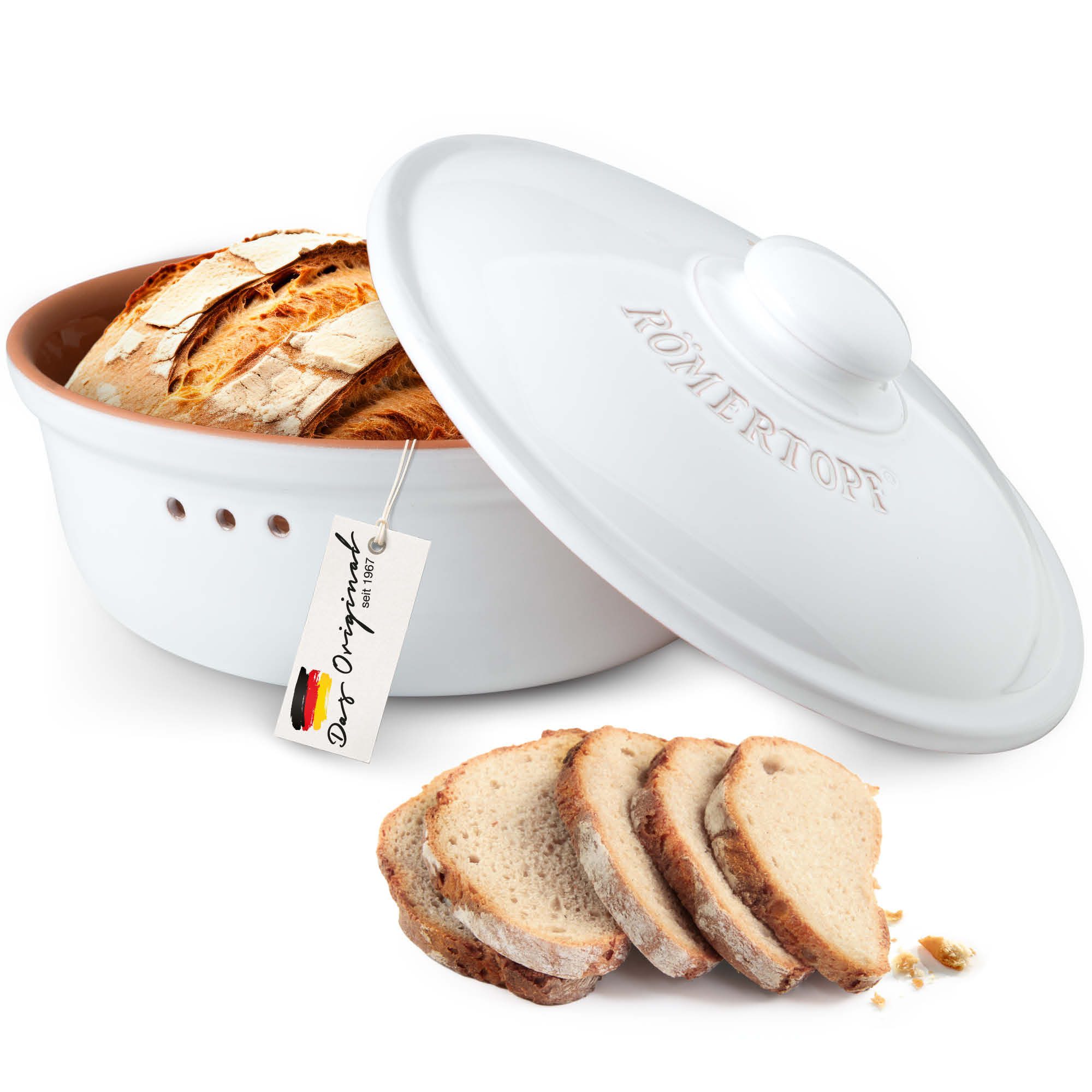 RÖMERTOPF Brotkasten Römertopf Brot - Frische-Topf