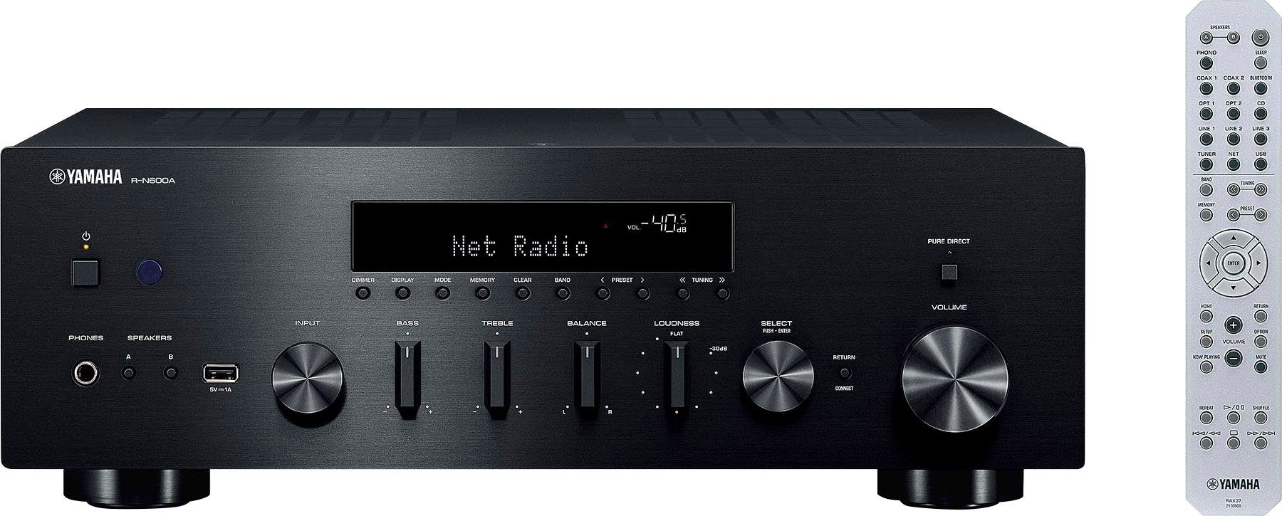 Yamaha R-N600A Netzwerk-Receiver (Bluetooth, LAN (Ethernet),