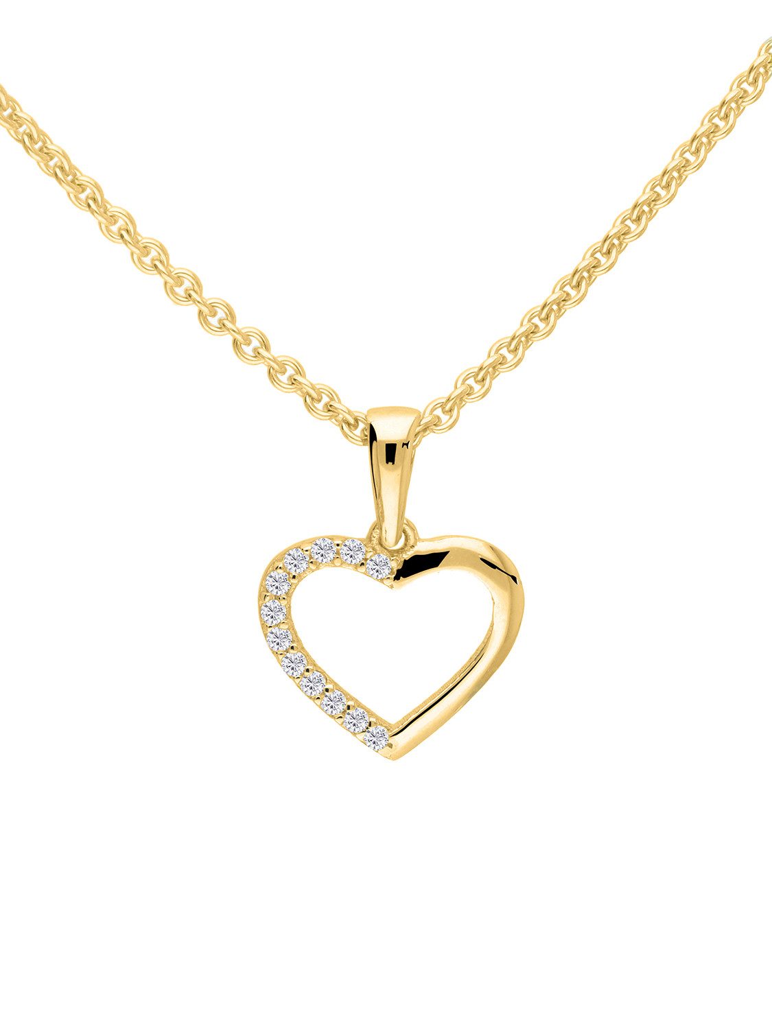 My Gold Herzkette Damen Herzkette Gold