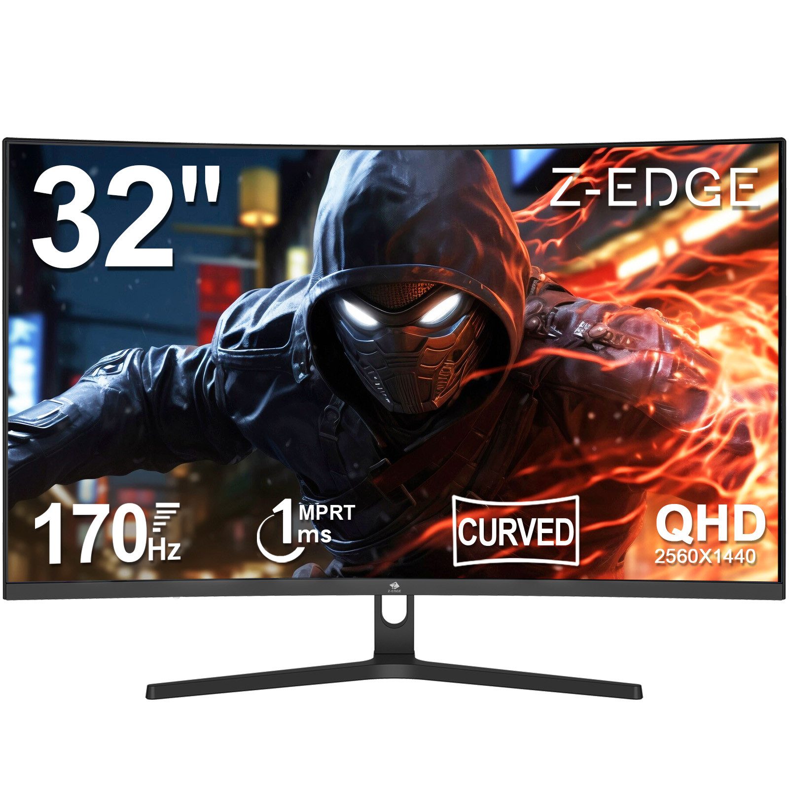 Z-EDGE LED-Monitor Curved-Gaming-Monitor (80 cm/32 ',