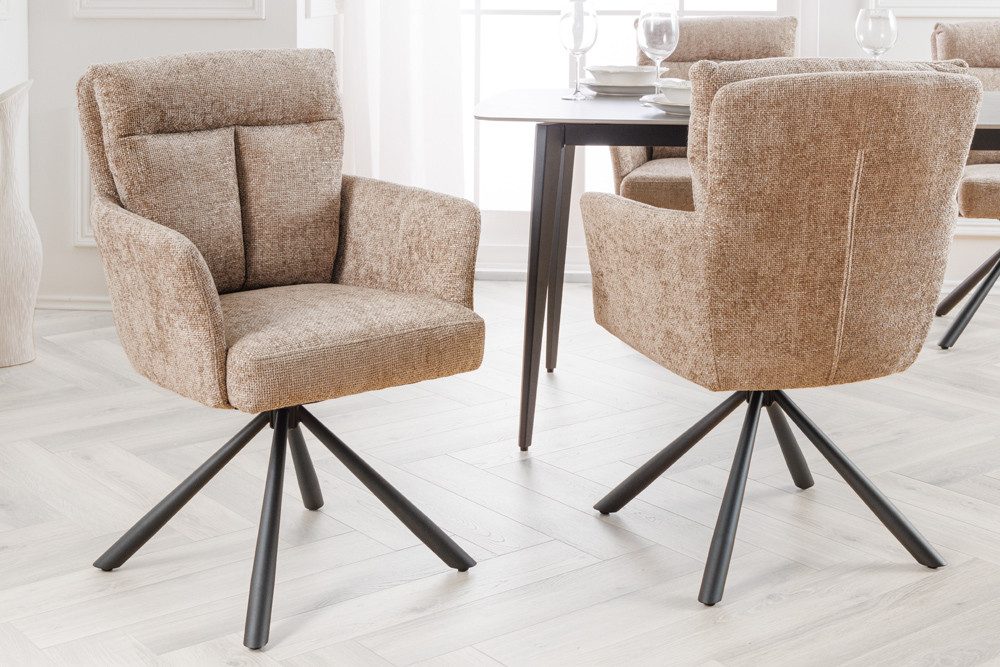 riess-ambiente Polsterstuhl BIG GEORGE beige /