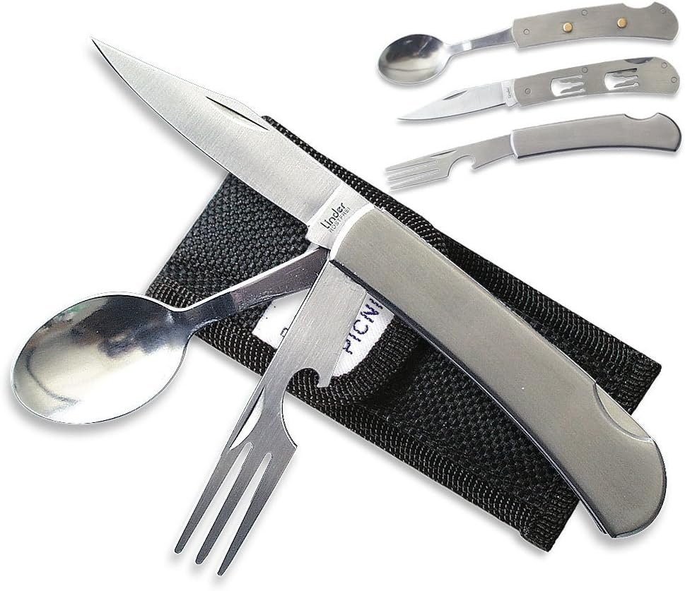 Herbertz Taschenmesser LINDER Picnic Camping Besteck