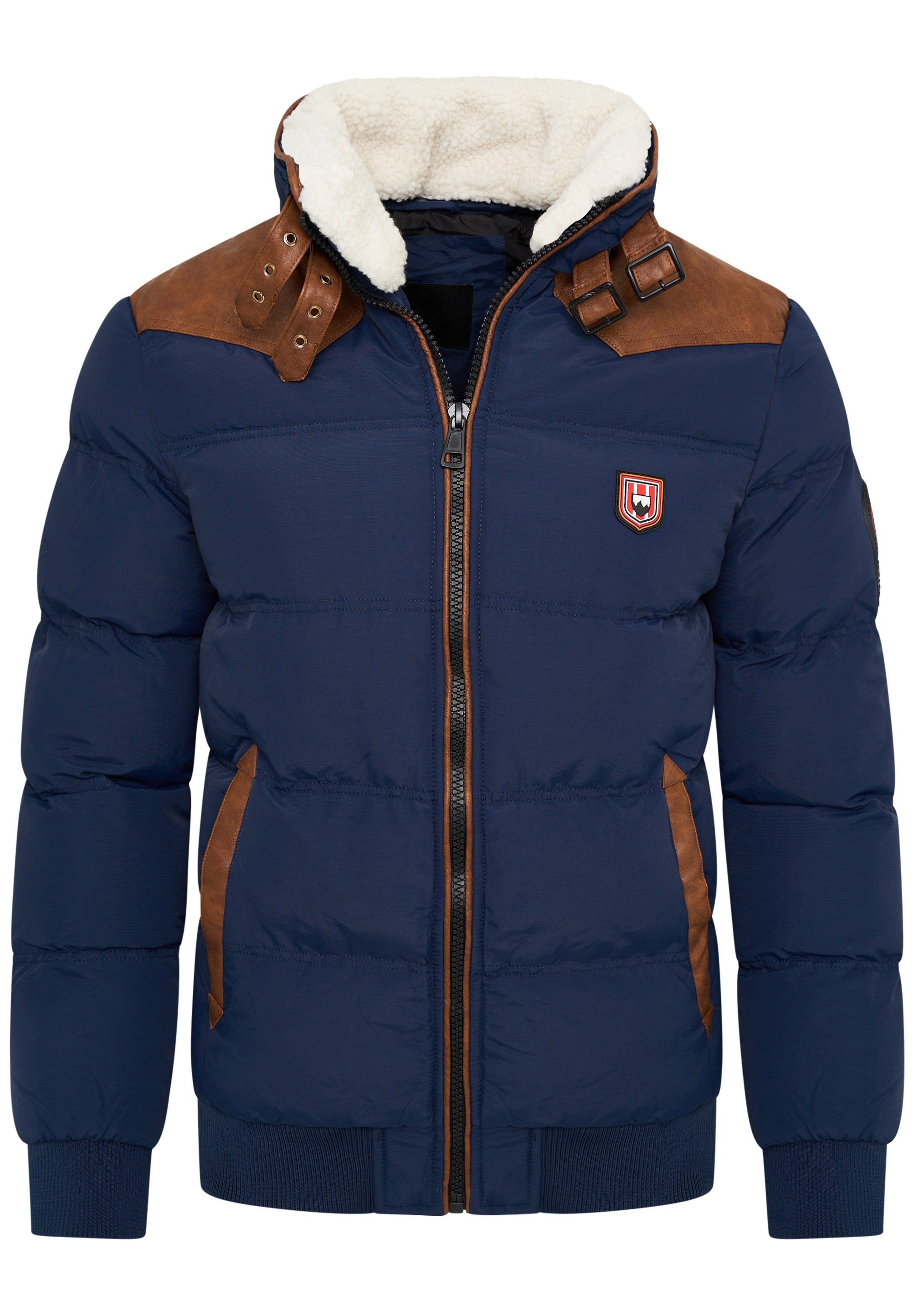 OneRedox Winterjacke ORVARDO Herren warme Pufferjacke