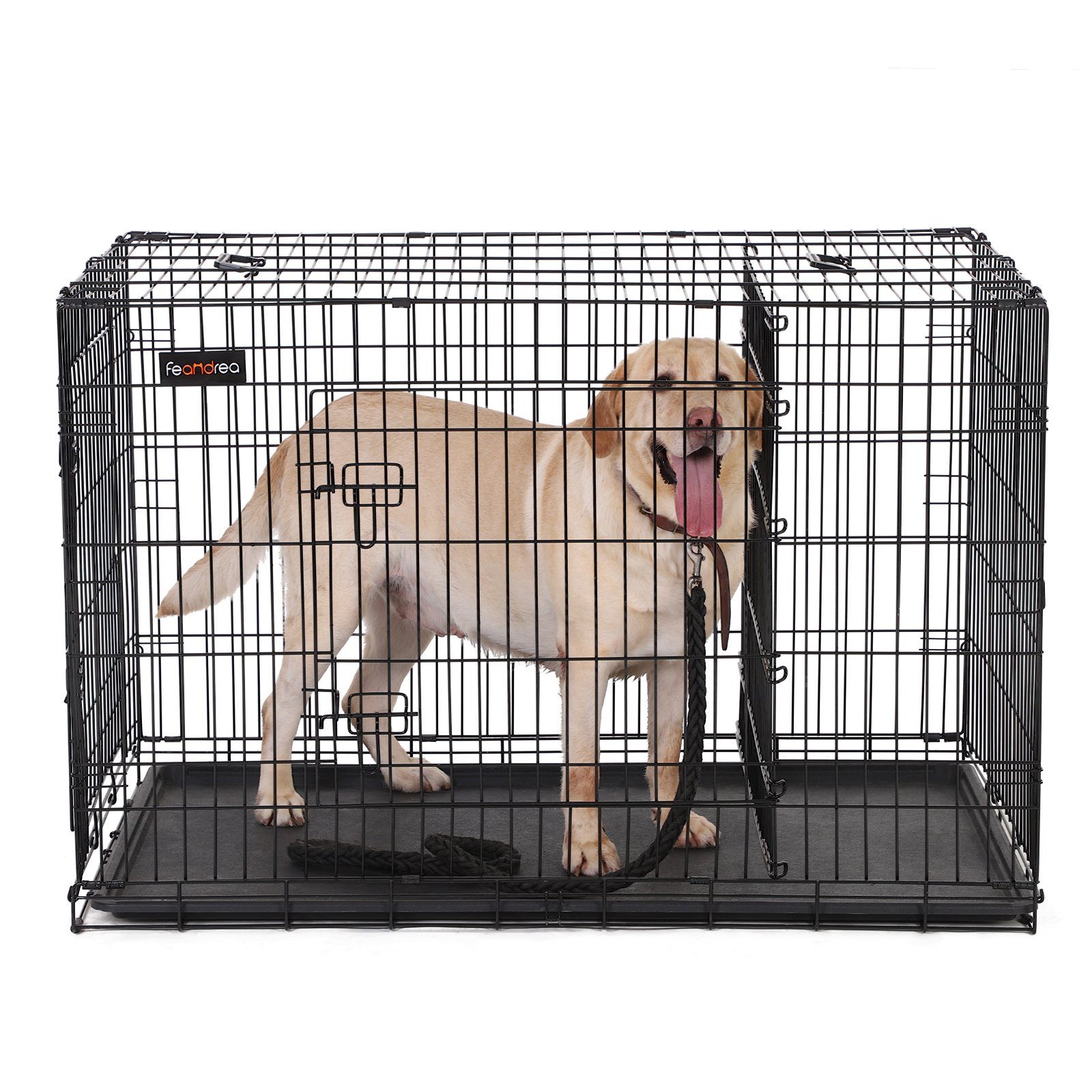 FEANDREA Tiertransportbox, Hundebox 2 Türen, 122