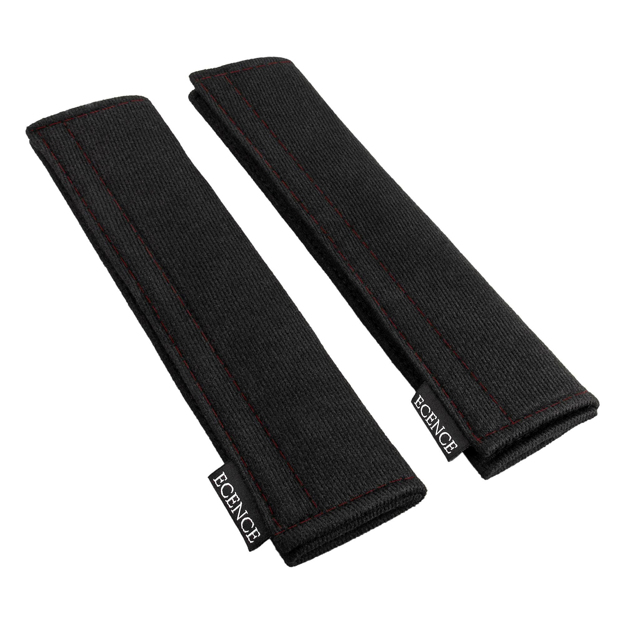 ECENCE Rücksitzorganizer 2x Gurtschoner Schwarz mit