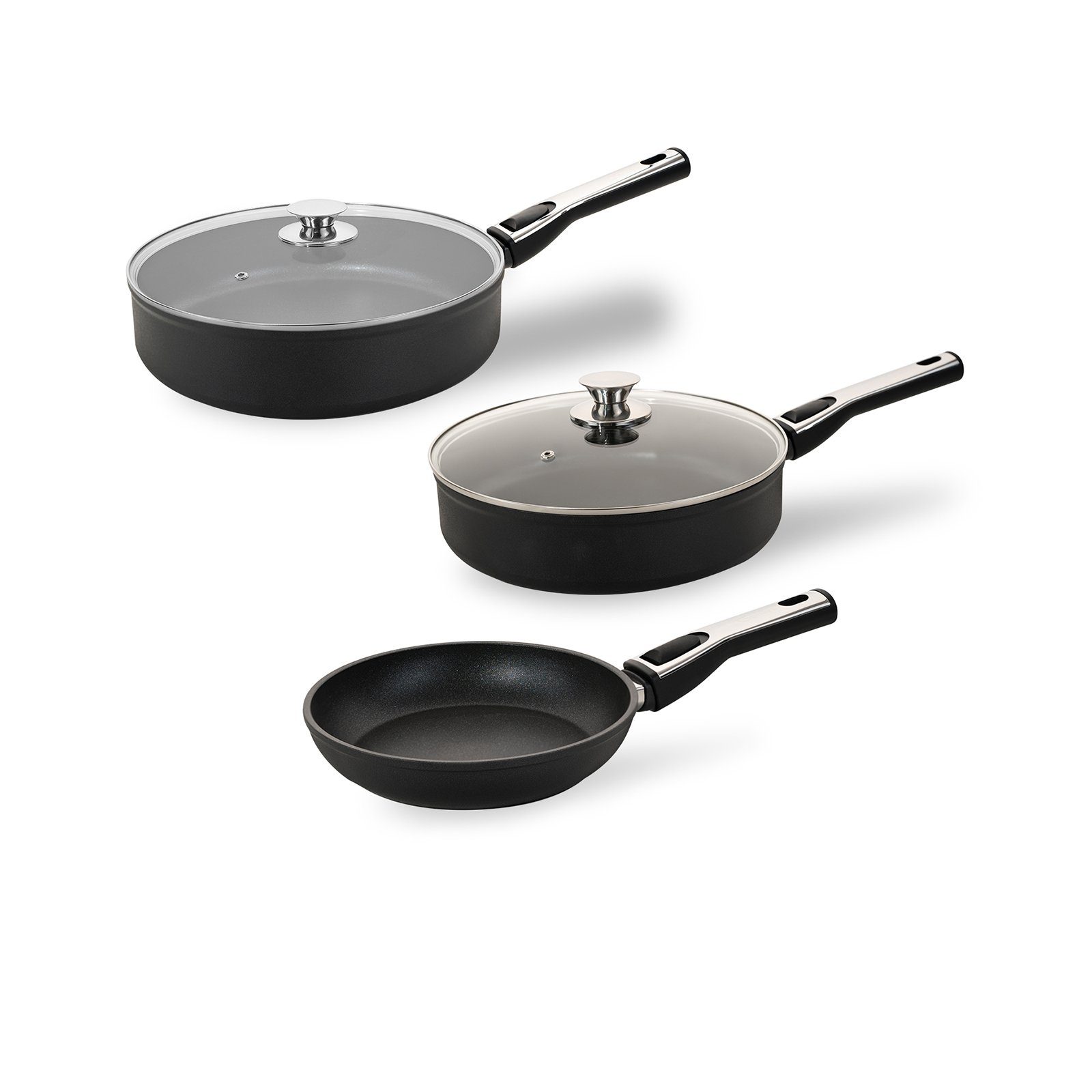 Genius Bratpfanne Cerafit Plasma Pfannen Deluxe-Set