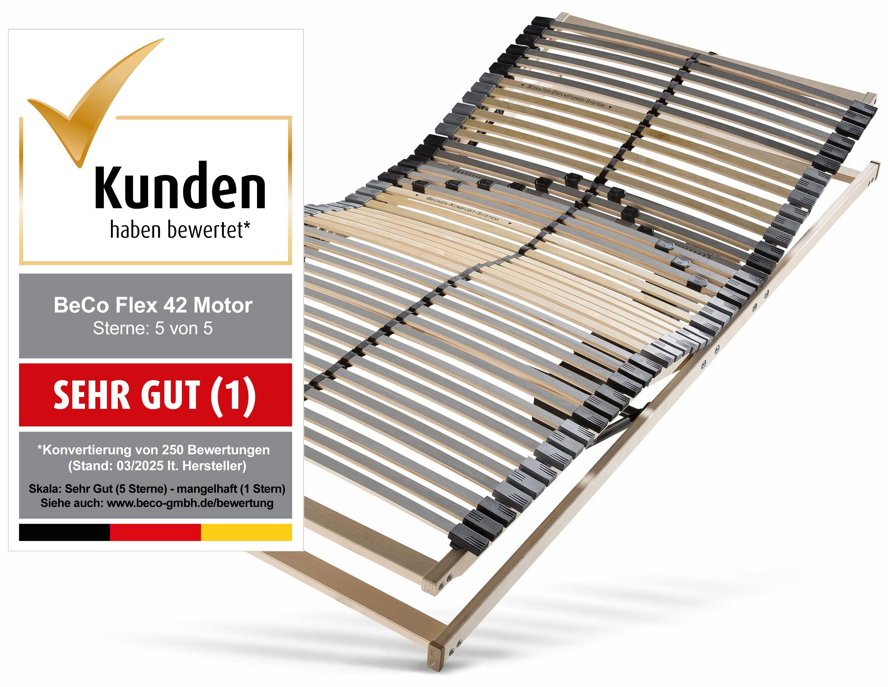 Lattenrost mit Motor Flex Motor Funk,