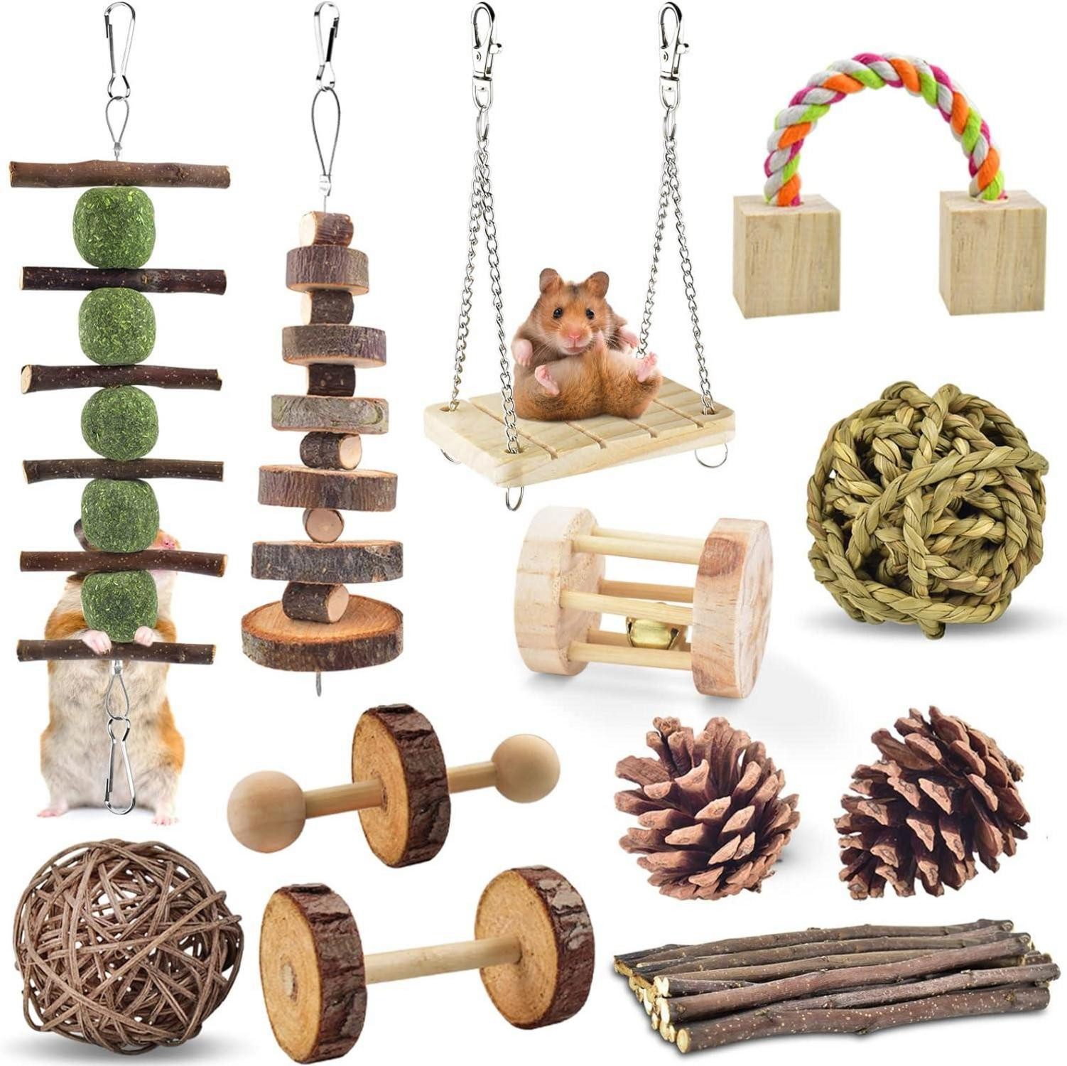 LuxusKollektion Kleintierkäfig Hamster Meerschweinchen Kaninchen Holz