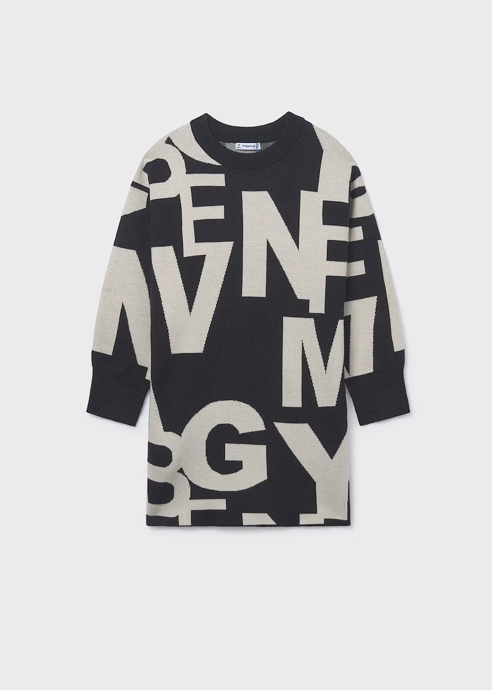 Mayoral A-Linien-Kleid Teenager Jacquard Kleid mit