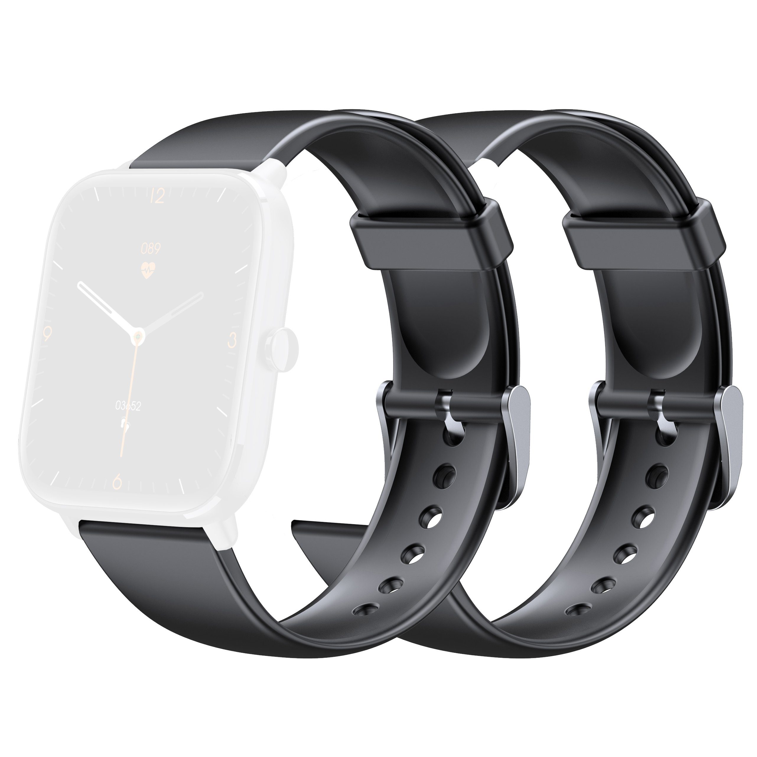 Levowatch Smartwatch-Armband ST22, 2x Smartwatch Ersatz/-Wechsel-Armband,
