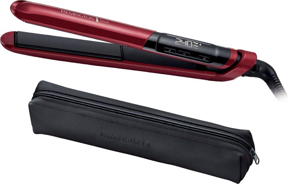 Remington Glätteisen Silk, S9600, Haarglätter Doppelschicht-Keramik-Beschichtung,