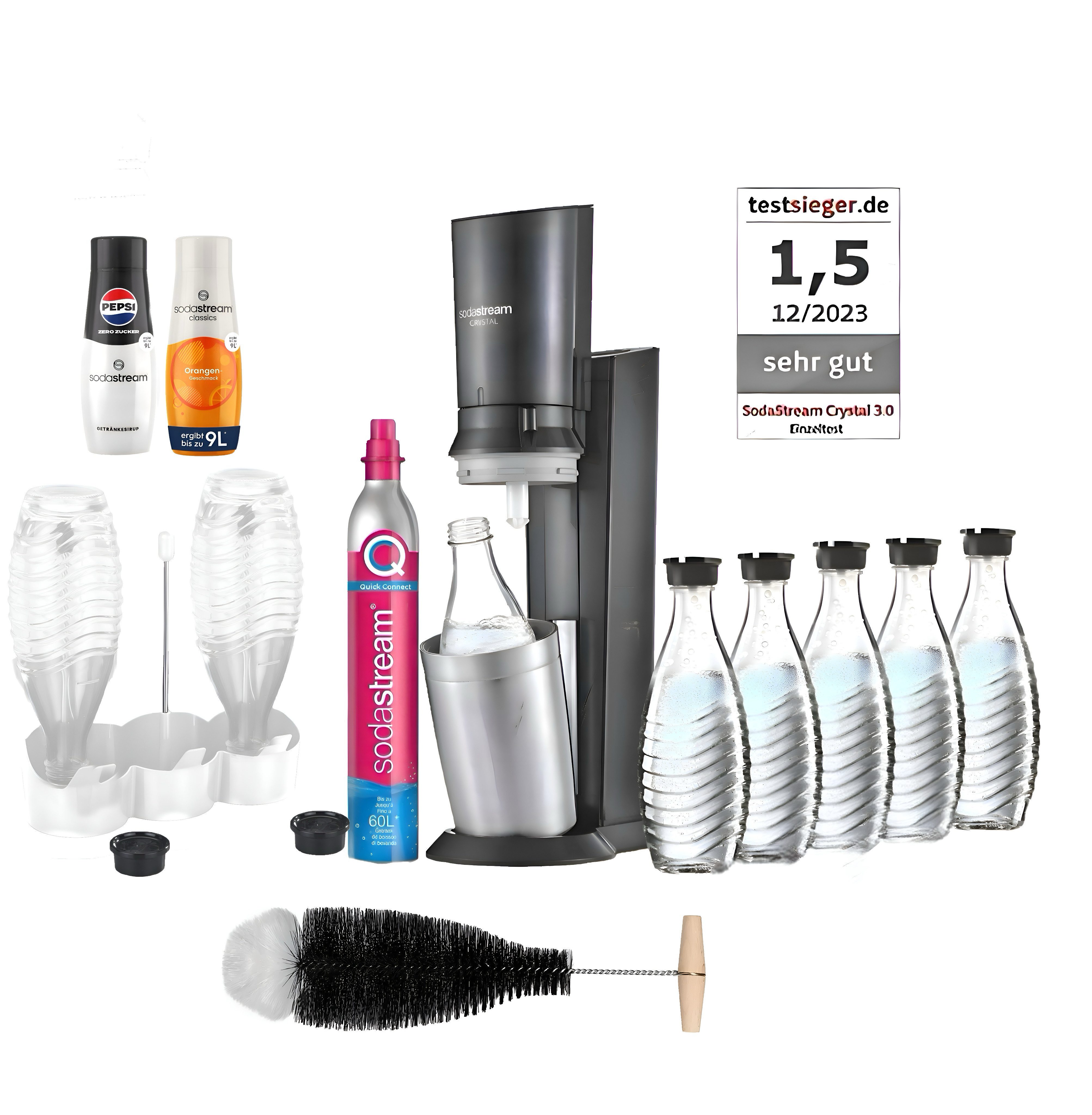 SodaStream Wassersprudler SodaStream Crystal 3.0 Titan