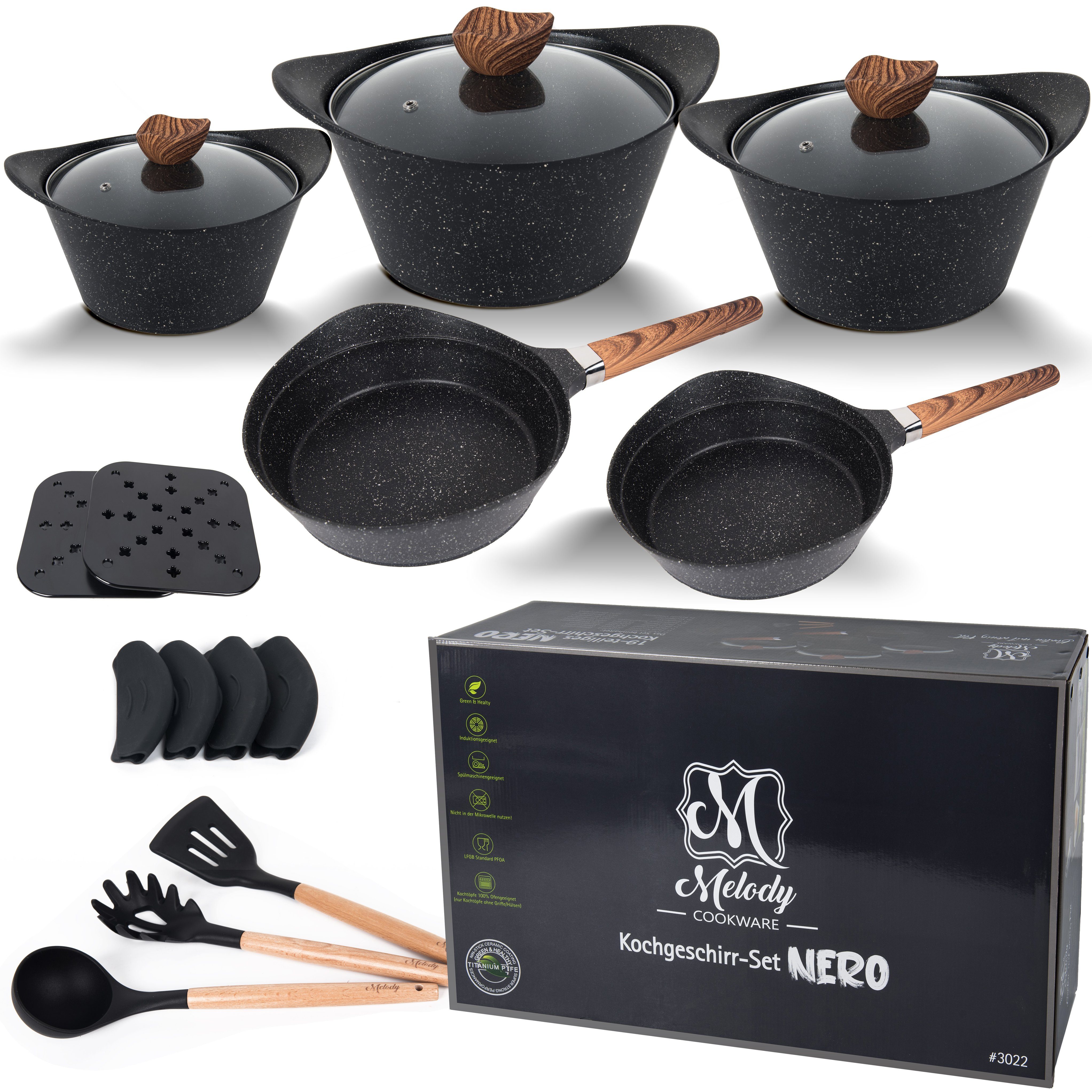 Melody Topf-Set Topfset Aluguss, Aluminiumguss (Set),