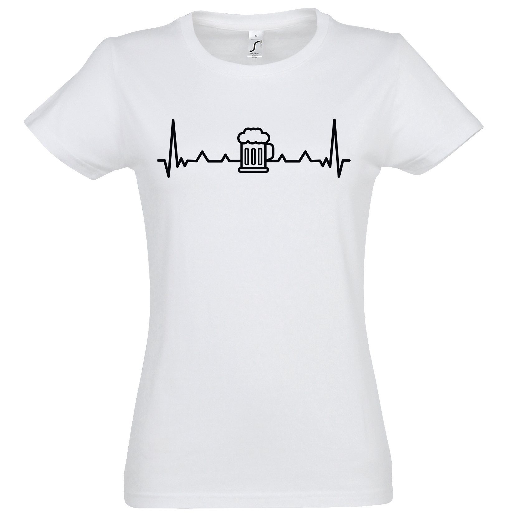 Youth Designz T-Shirt Herzschlag Bier Damen