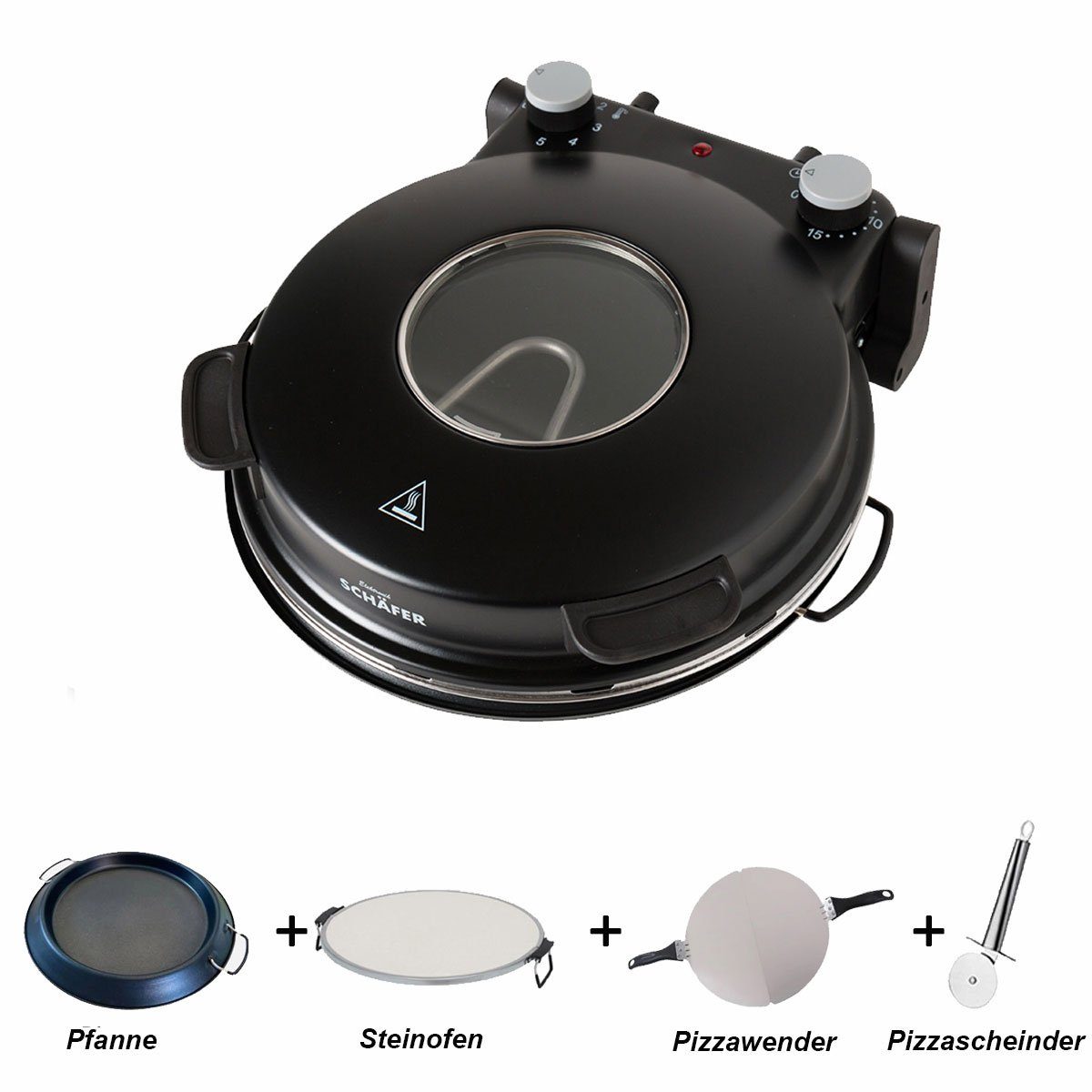 Elektronik SCHÄFER Pizzaofen Pizzamaker 32cm Pizzaofen
