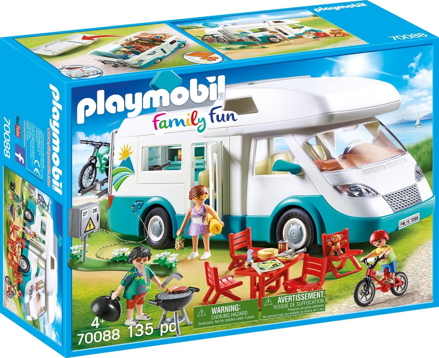 Playmobil® Familien-Wohnmobil, Family Fun Konstruktions-Spielset, (135