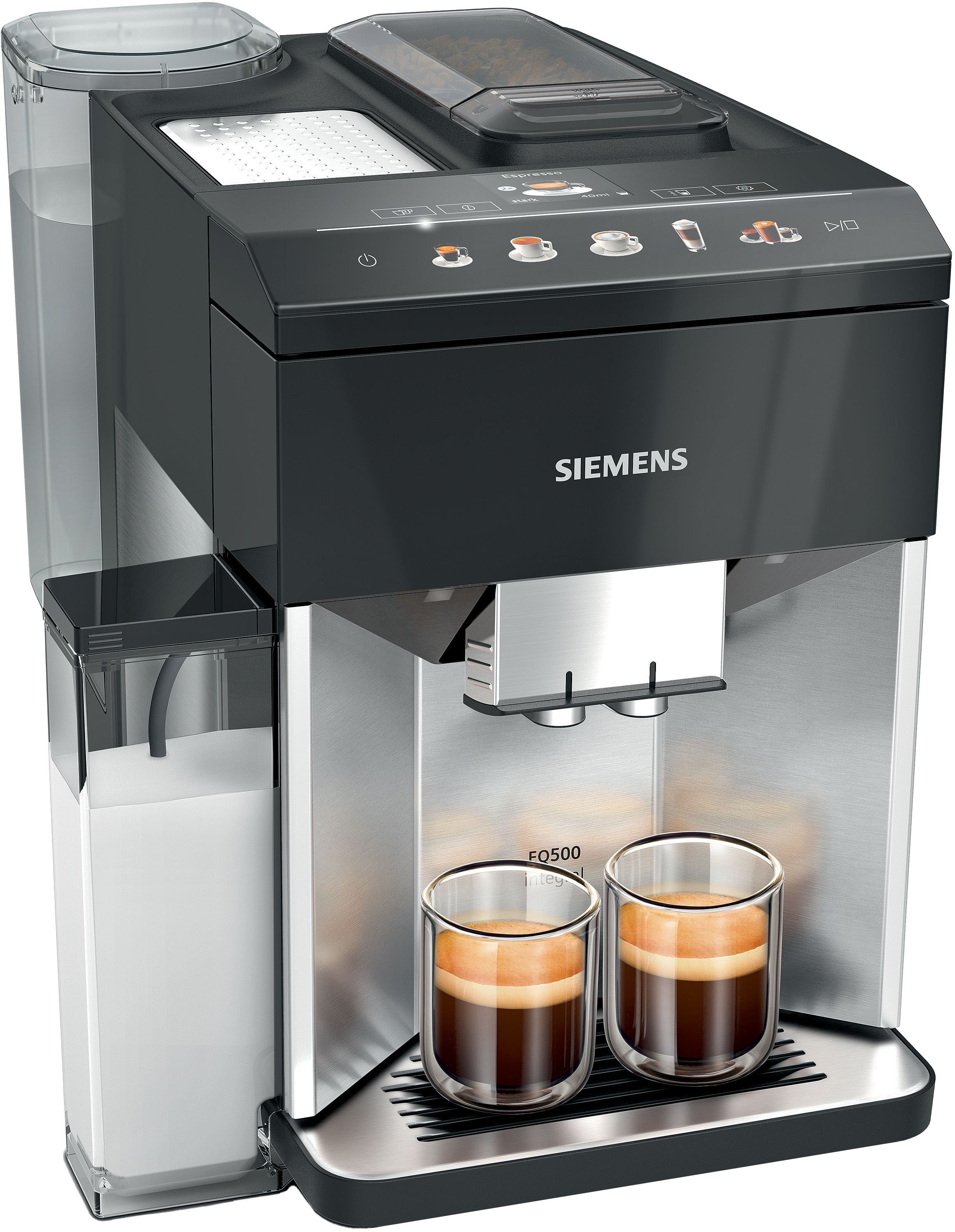 SIEMENS Kaffeevollautomat EQ500 integral TQ517D03, intuitives