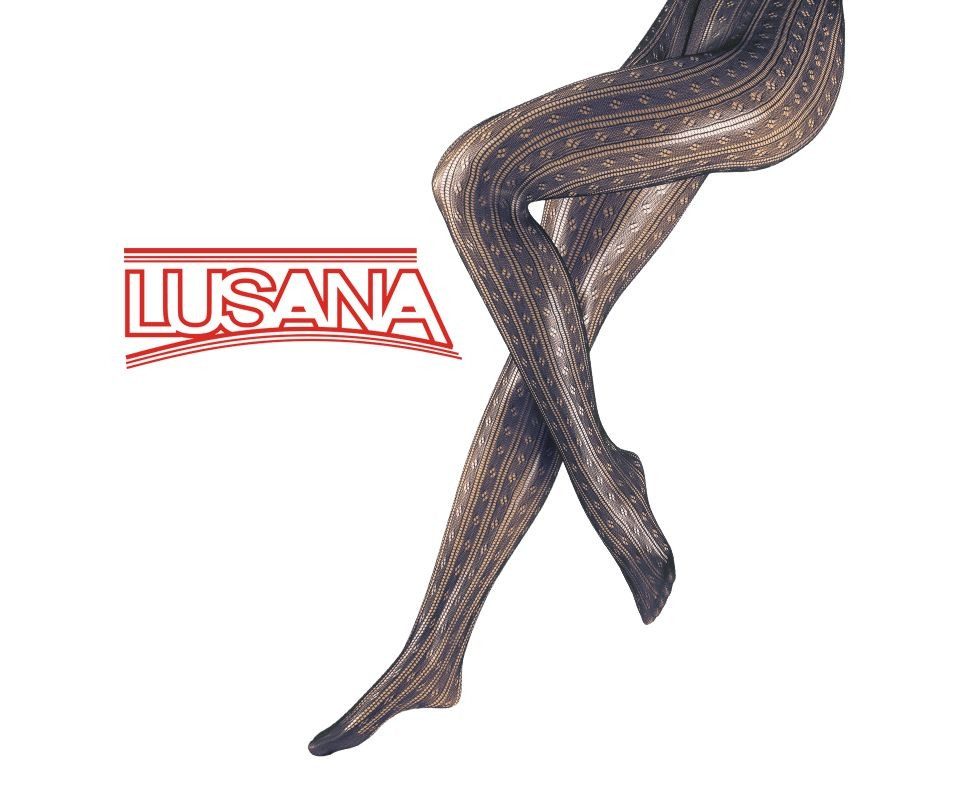 Lusana Strumpfhose Fashion-Strumpfhose 'Jasmin' - marine