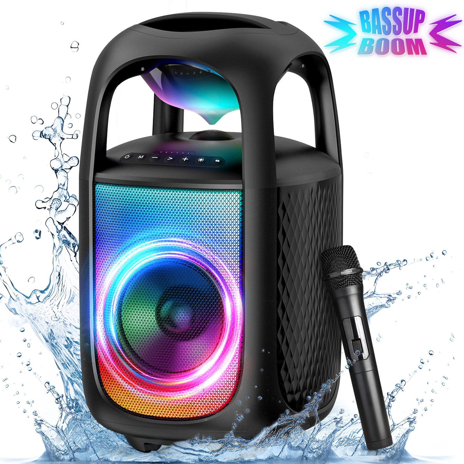 Rayofi 180W Bluetooth Lautsprecher groß,105dB Lautsprecher