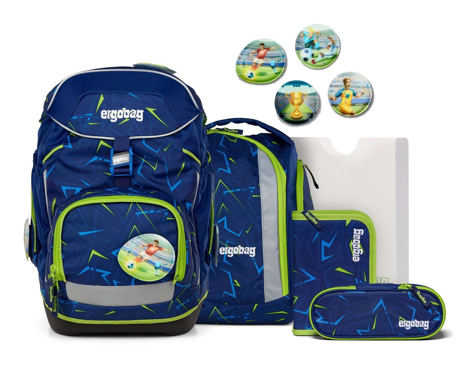 ergobag Schulranzen Pack-Set 6-teilig (Set, 5-tlg)