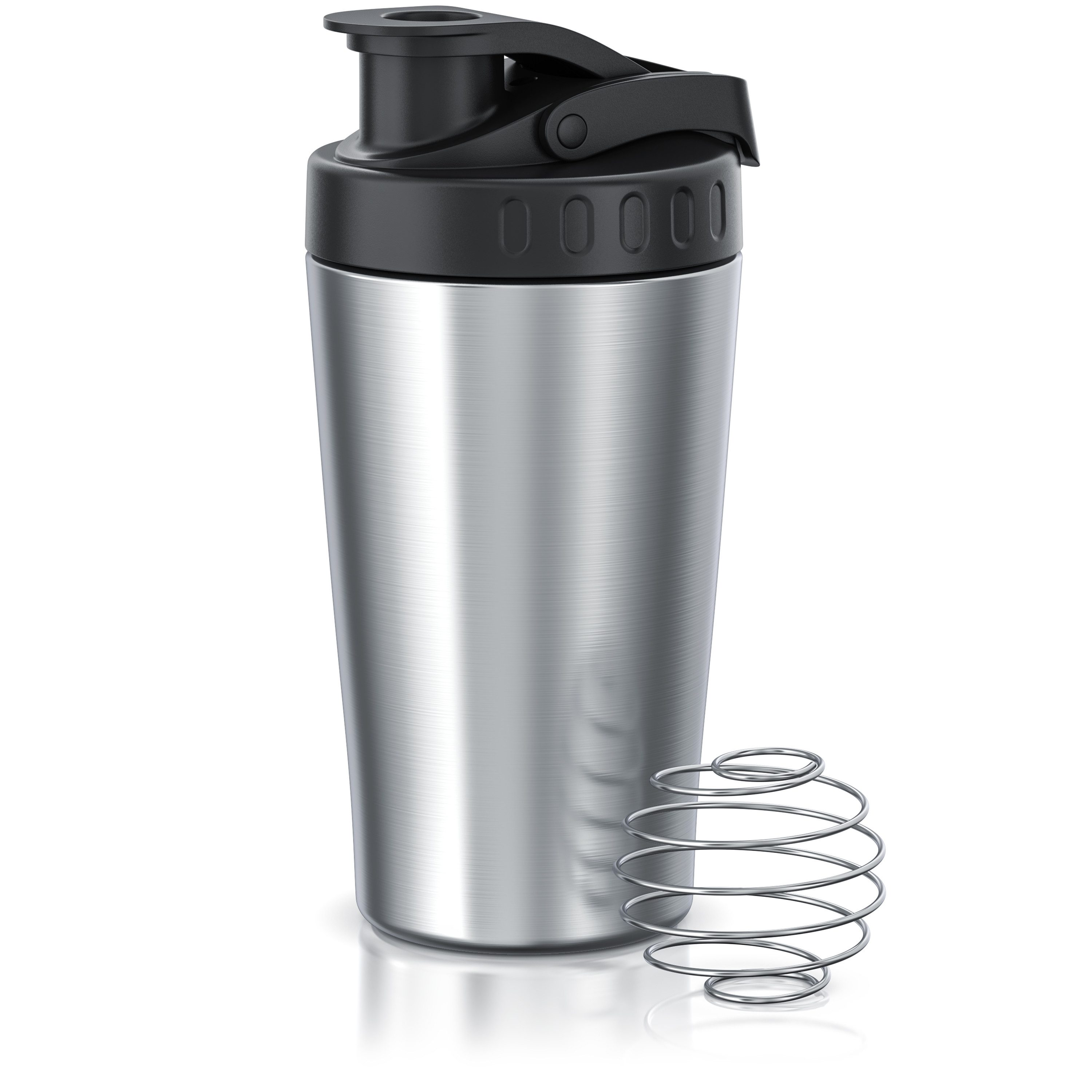 Arendo Protein Shaker Edelstahl Eiweißshaker 500