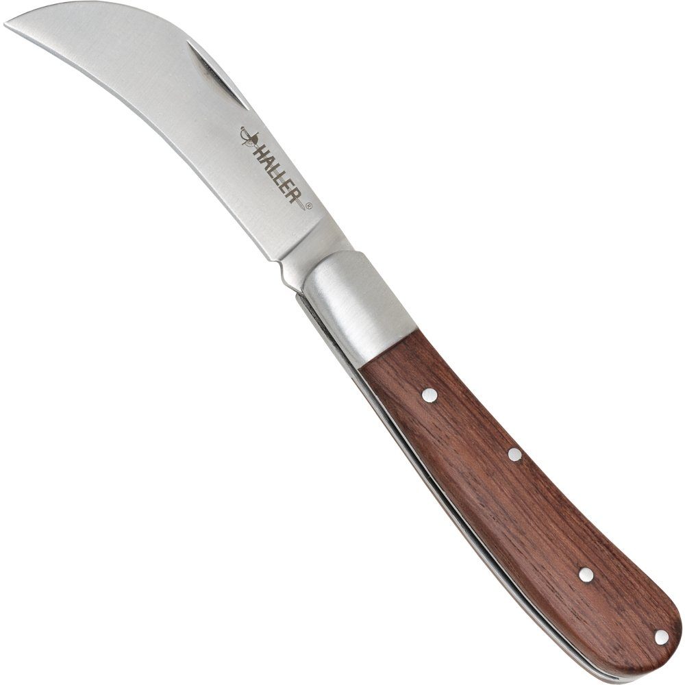 Haller Messer Blumenmesser Taschenmesser Gartenhippe Holzgriff