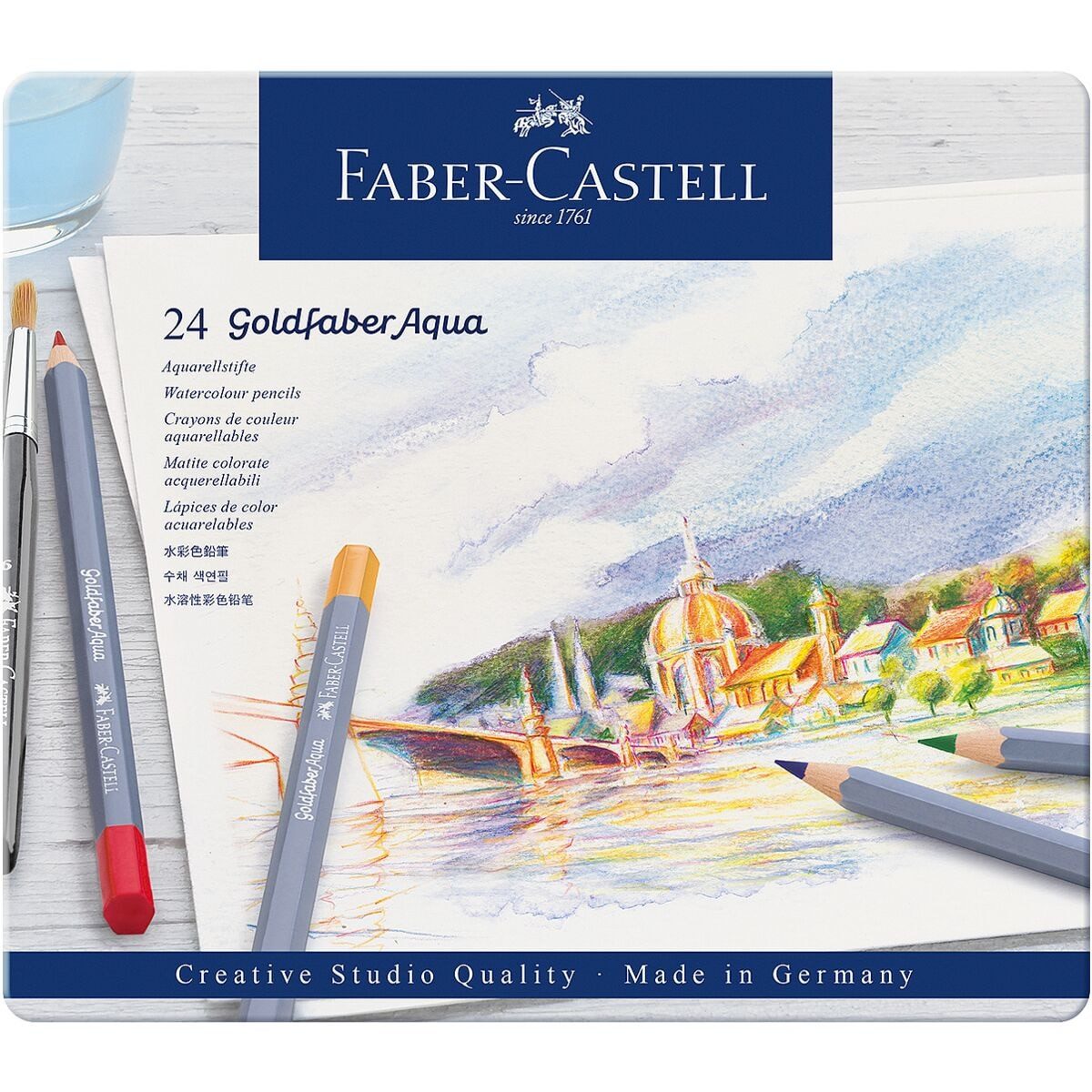 Faber-Castell Aquarellstifte Goldfaber Aqua, (24-tlg)