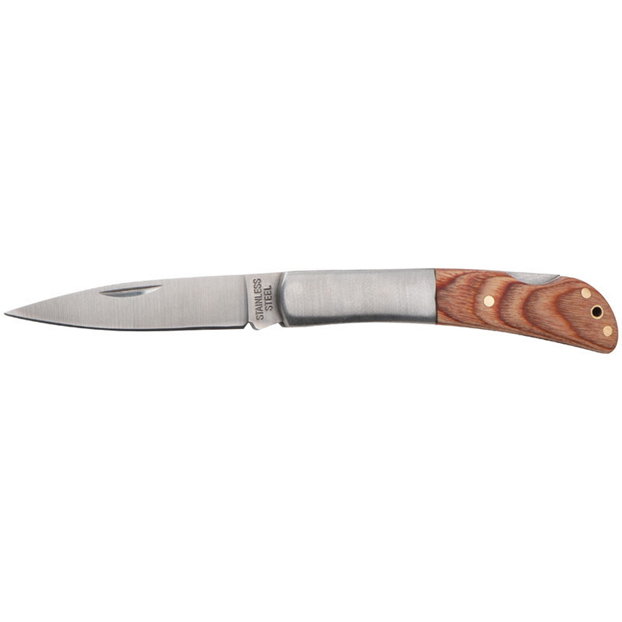 Macma Taschenmesser Hochwertiges Klappmesser mit Holzgriff