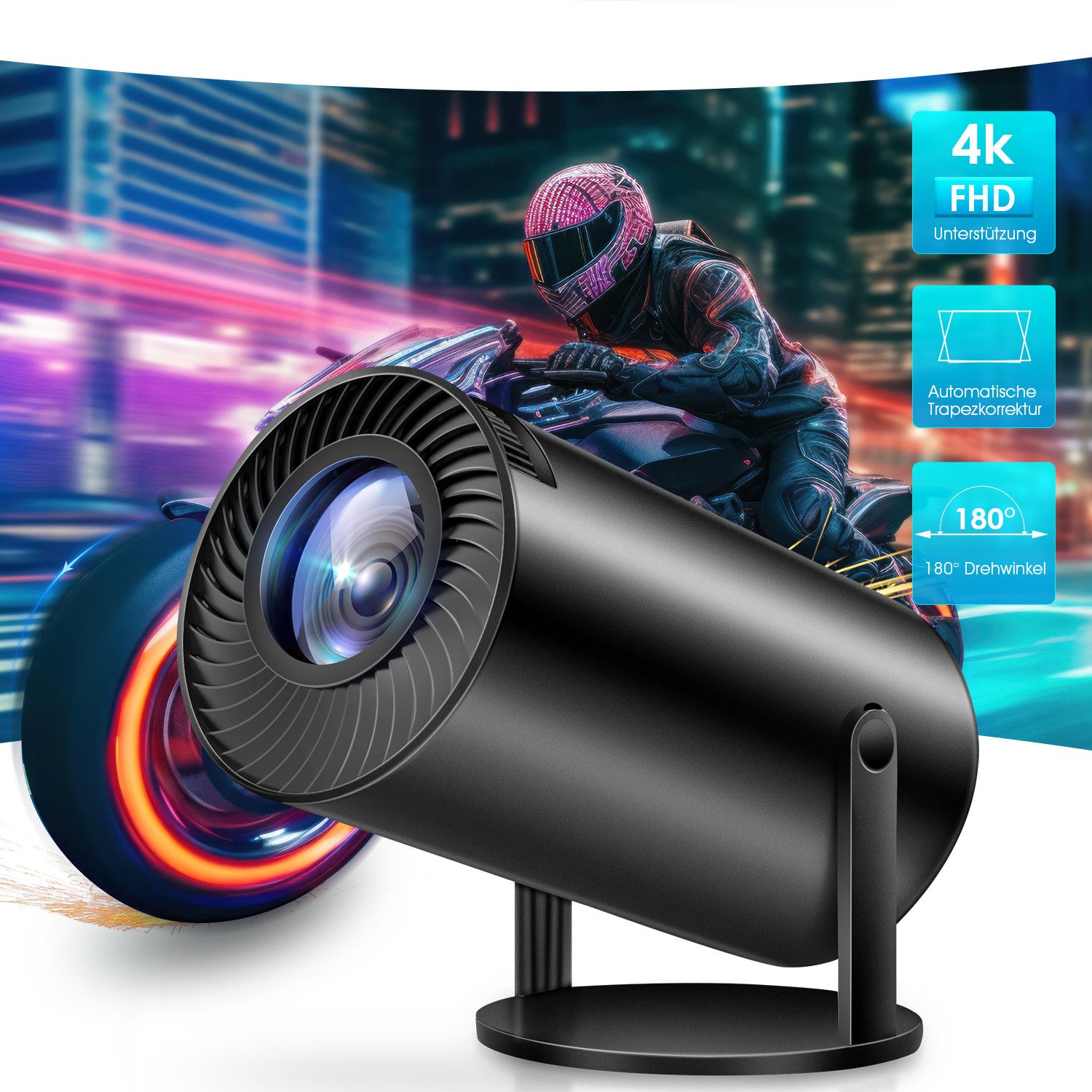 kehot 4K Beamer WiFi6 und Bluetooth