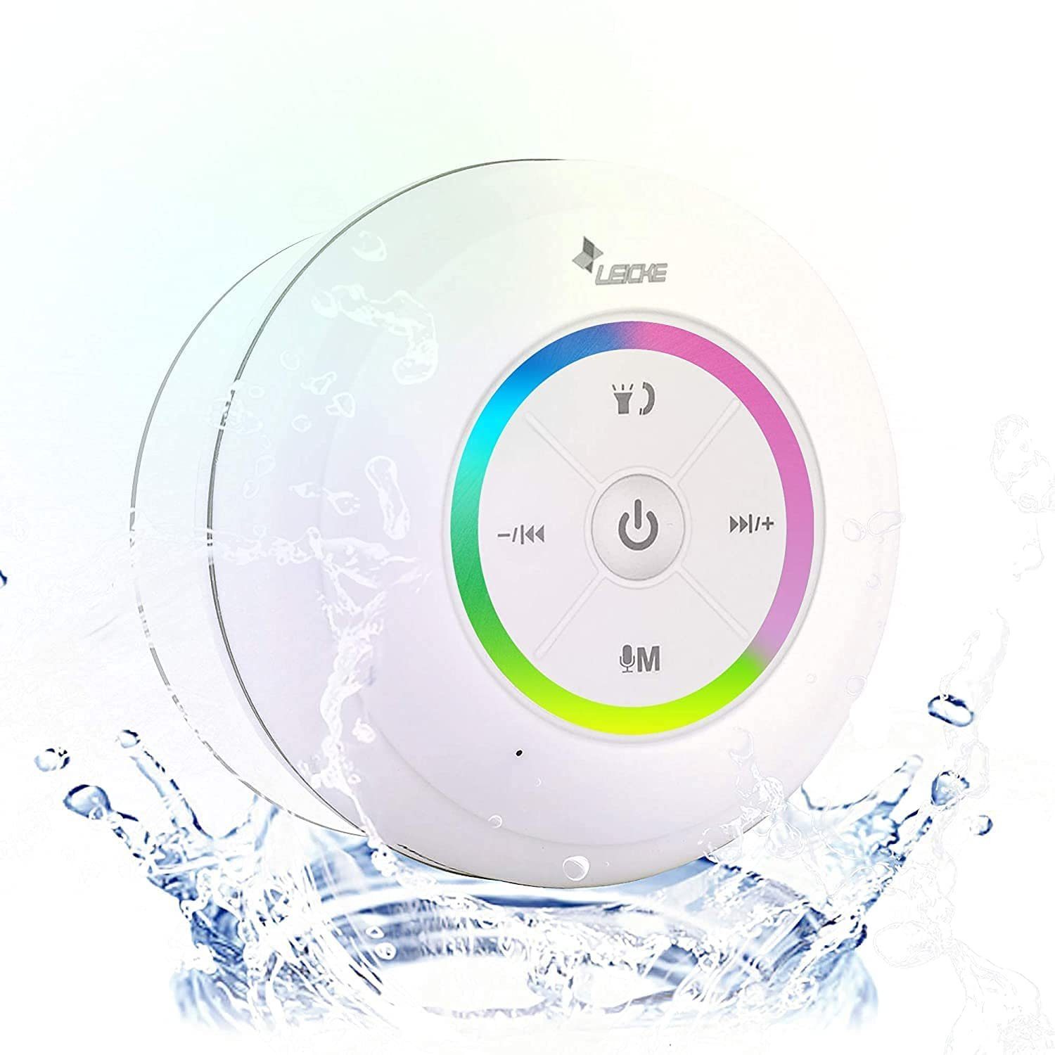 Leicke Bluetooth Duschlautsprecher,Bluetooth Lautsprecher Shower mit