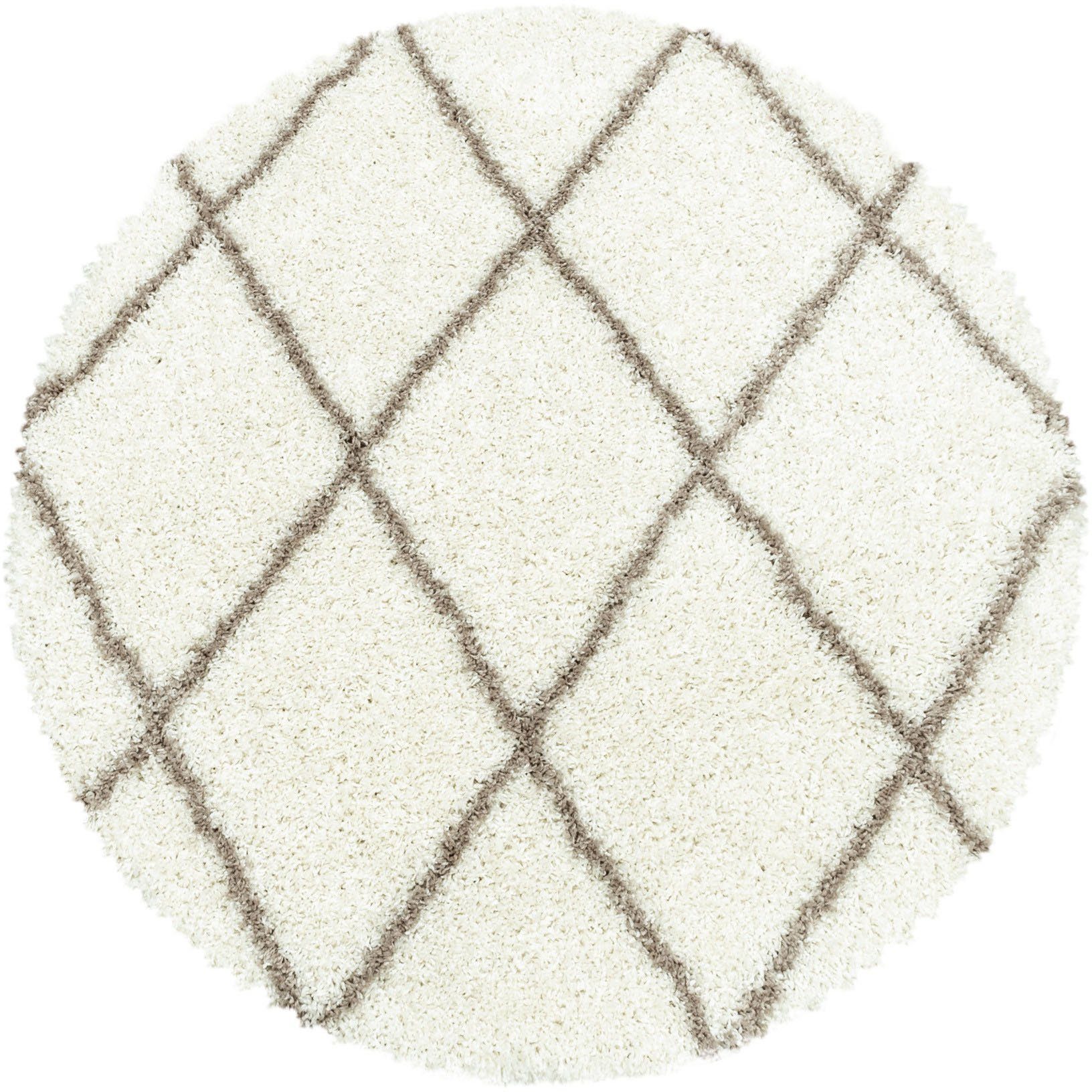 Ayyildiz Teppiche Hochflor-Teppich ALVOR 3401, rund,