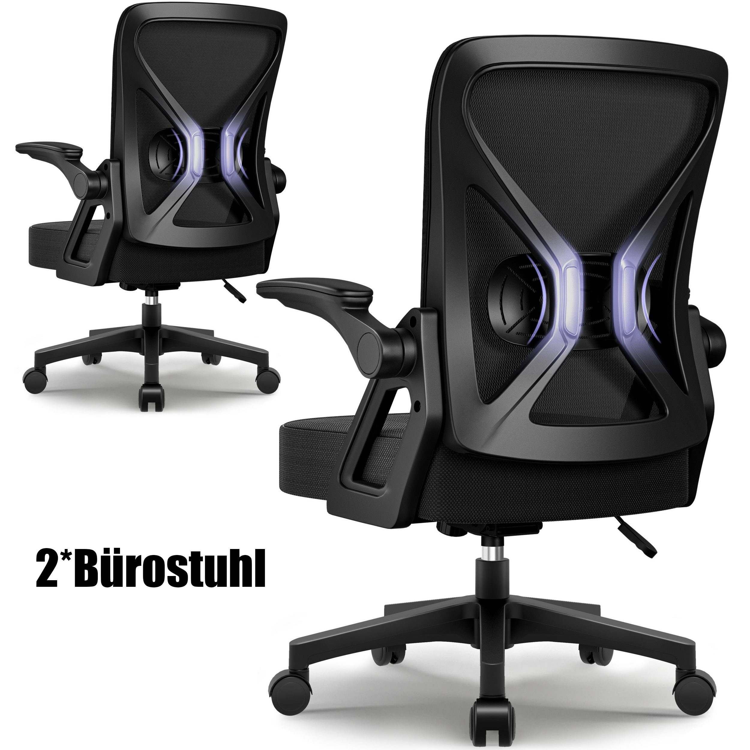 Hiazurm Bürostuhl Bürostuhl,Chefsessel aus Mesh,Ergonomischer Schreibtischstuhl