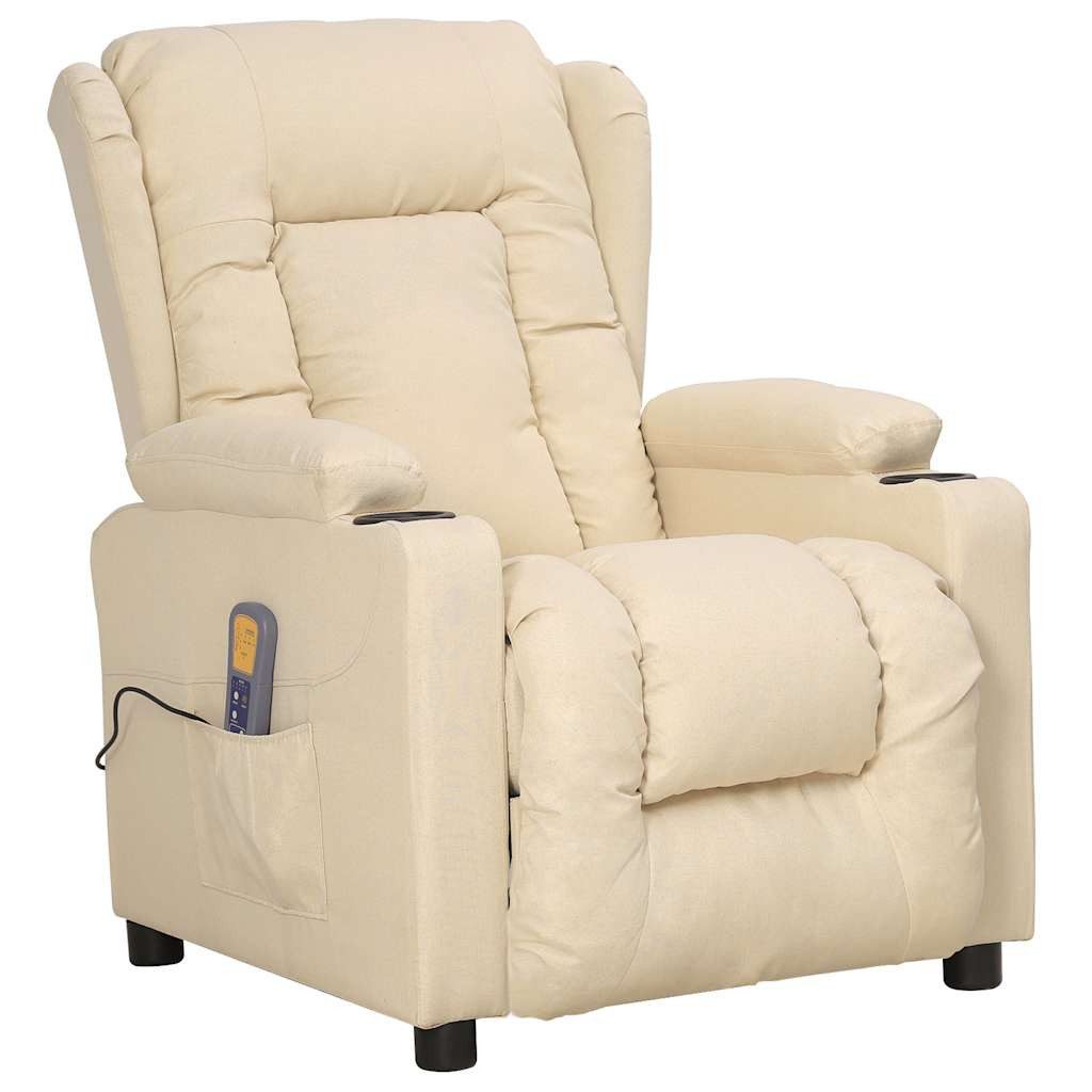 vidaXL Massagesessel Massagesessel mit Aufstehhilfe Creme