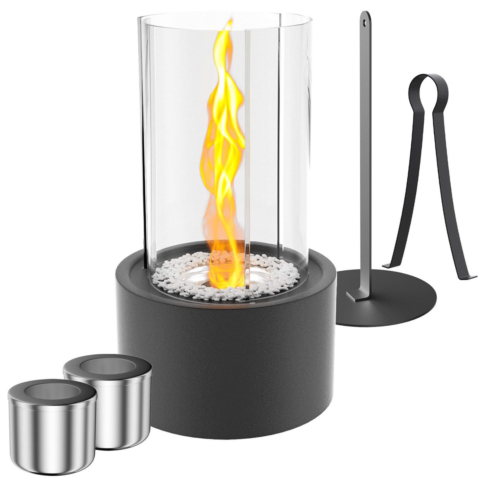 EXTSUD Tischfeuer Ethanol Tischfeuer Outdoor, Tischamin