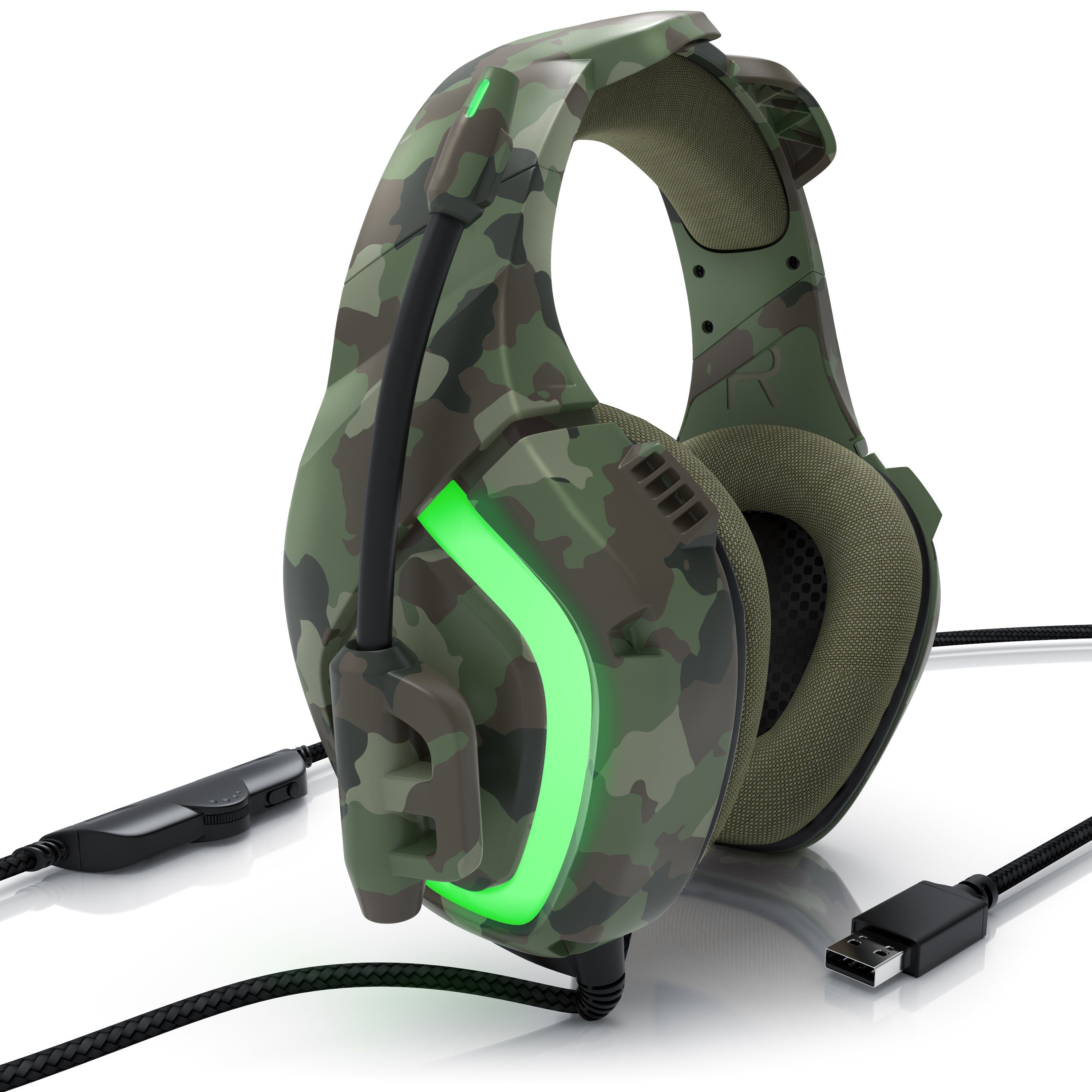 CSL Gaming-Headset (USB 'GHS-103' mit Mikrofon,