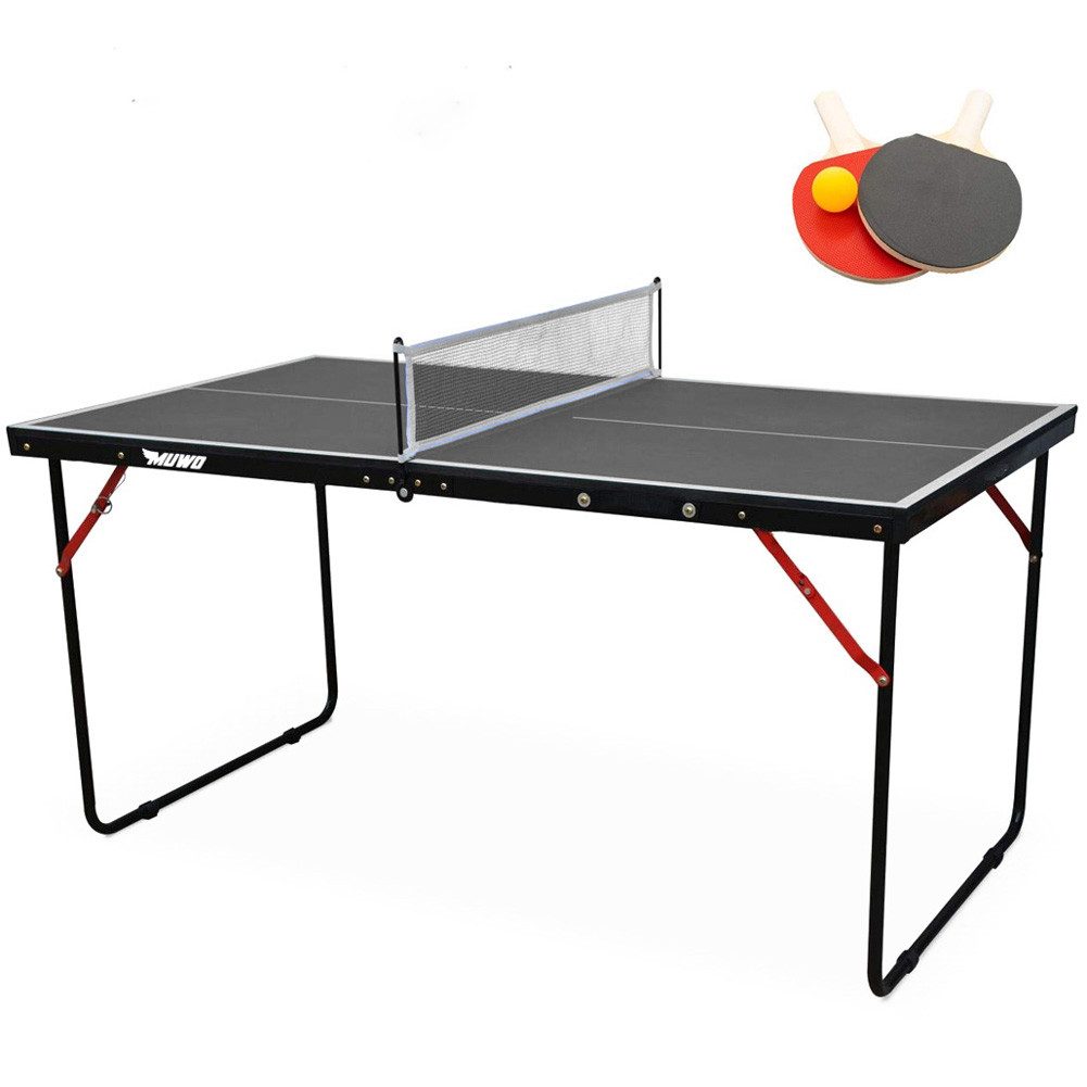 MUWO Mini-Tischtennisplatte faltbare Mini Tischtennisplatte (inkl.