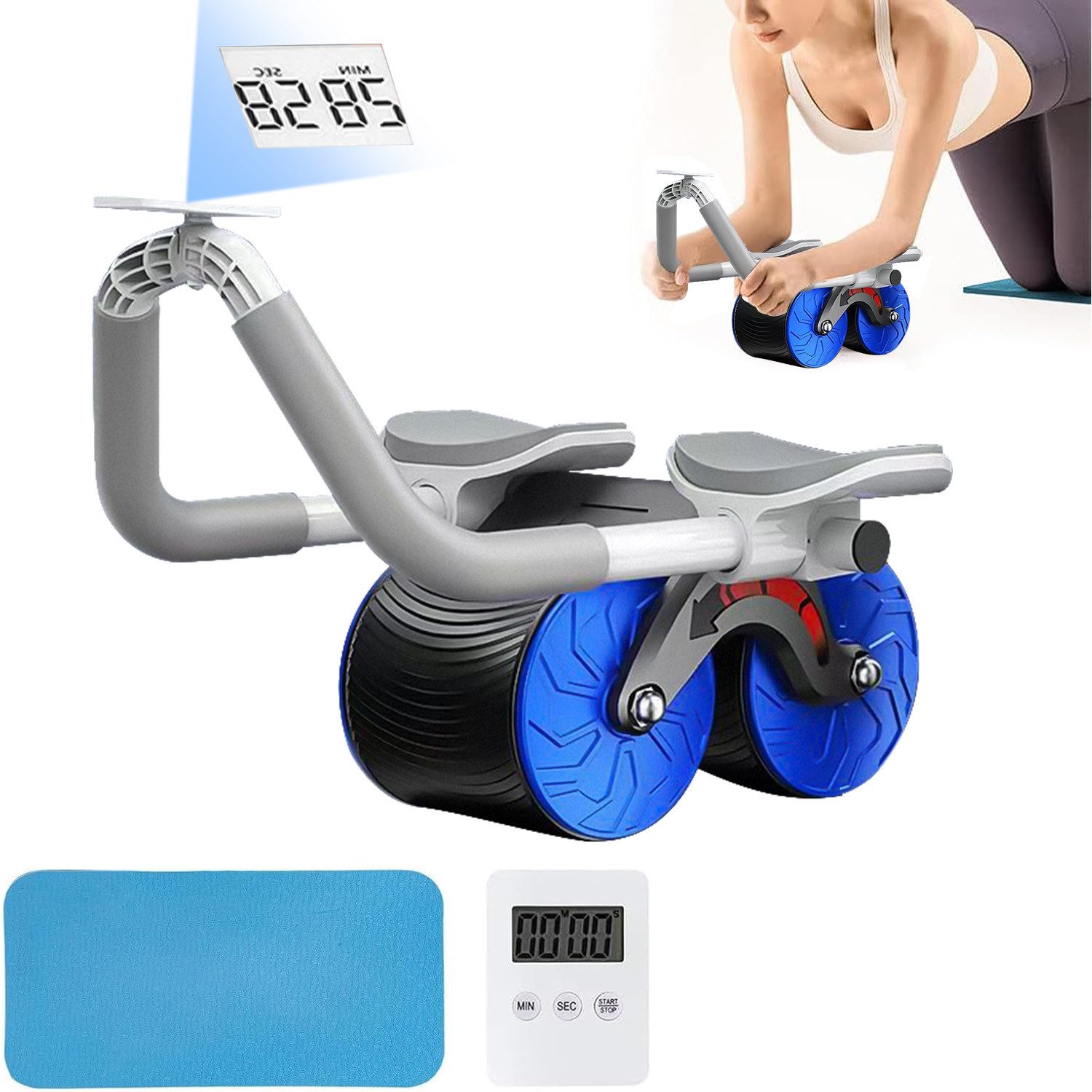 ZEUOPQ AB-Roller Automatische Rebound-Bauchroller, Ab Roller