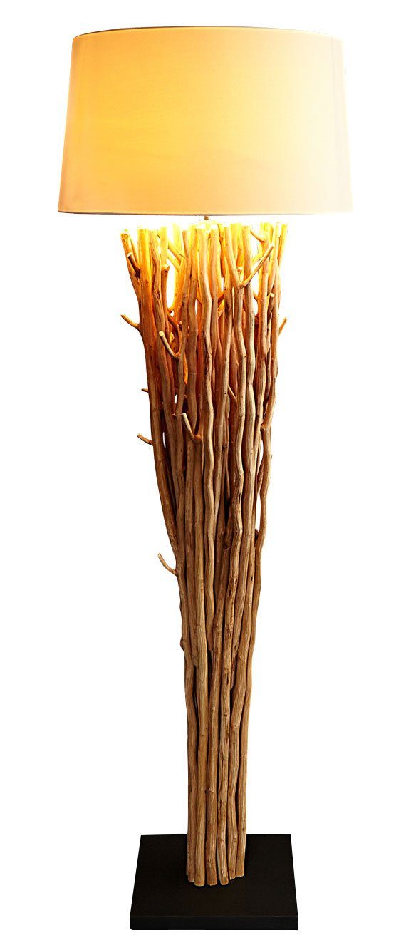 Levandeo® Stehlampe, Lampe Stehlampe 175cm Holz
