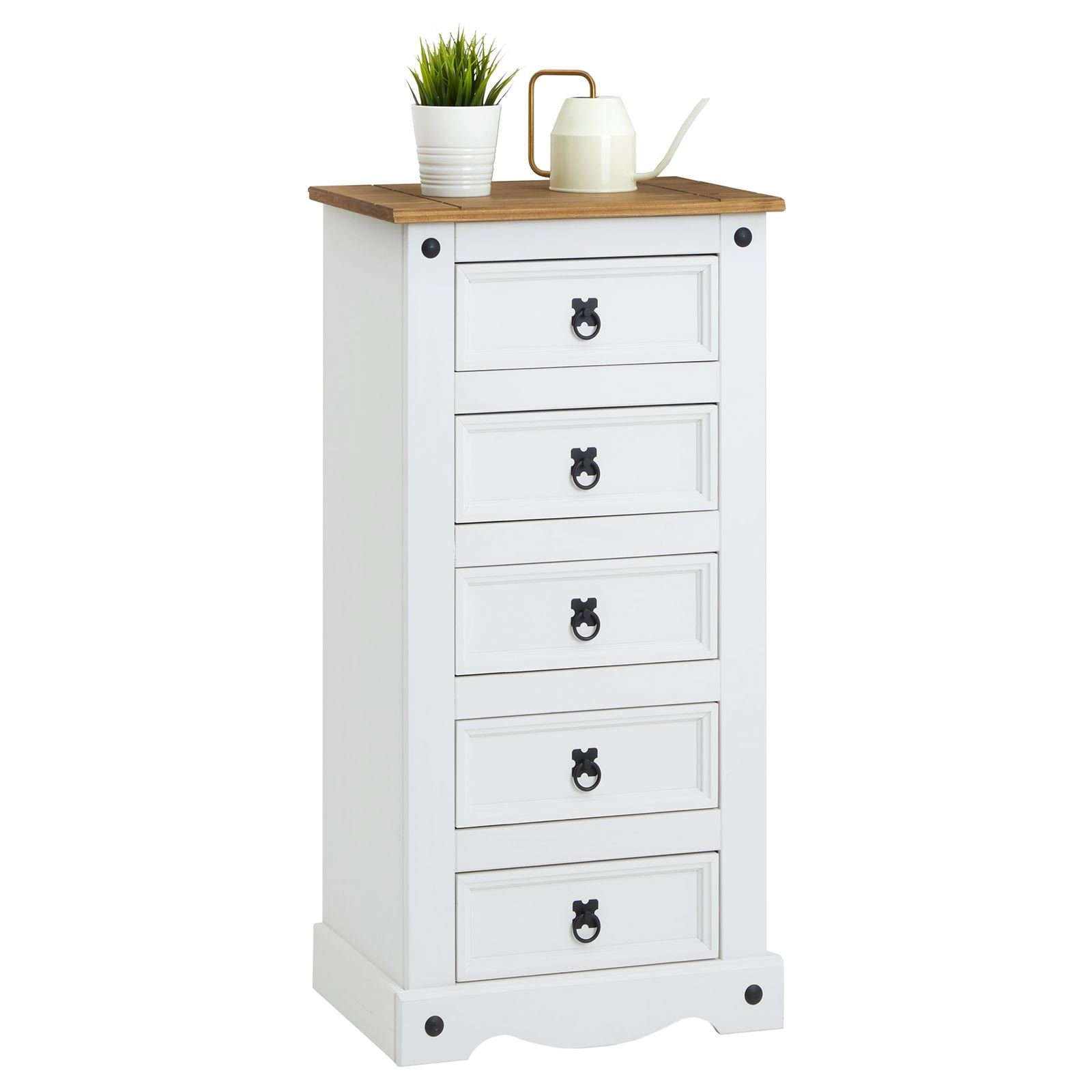 CARO-Möbel Kommode CAMPO, Kommode Schubladenschrank Mehrzweckschrank