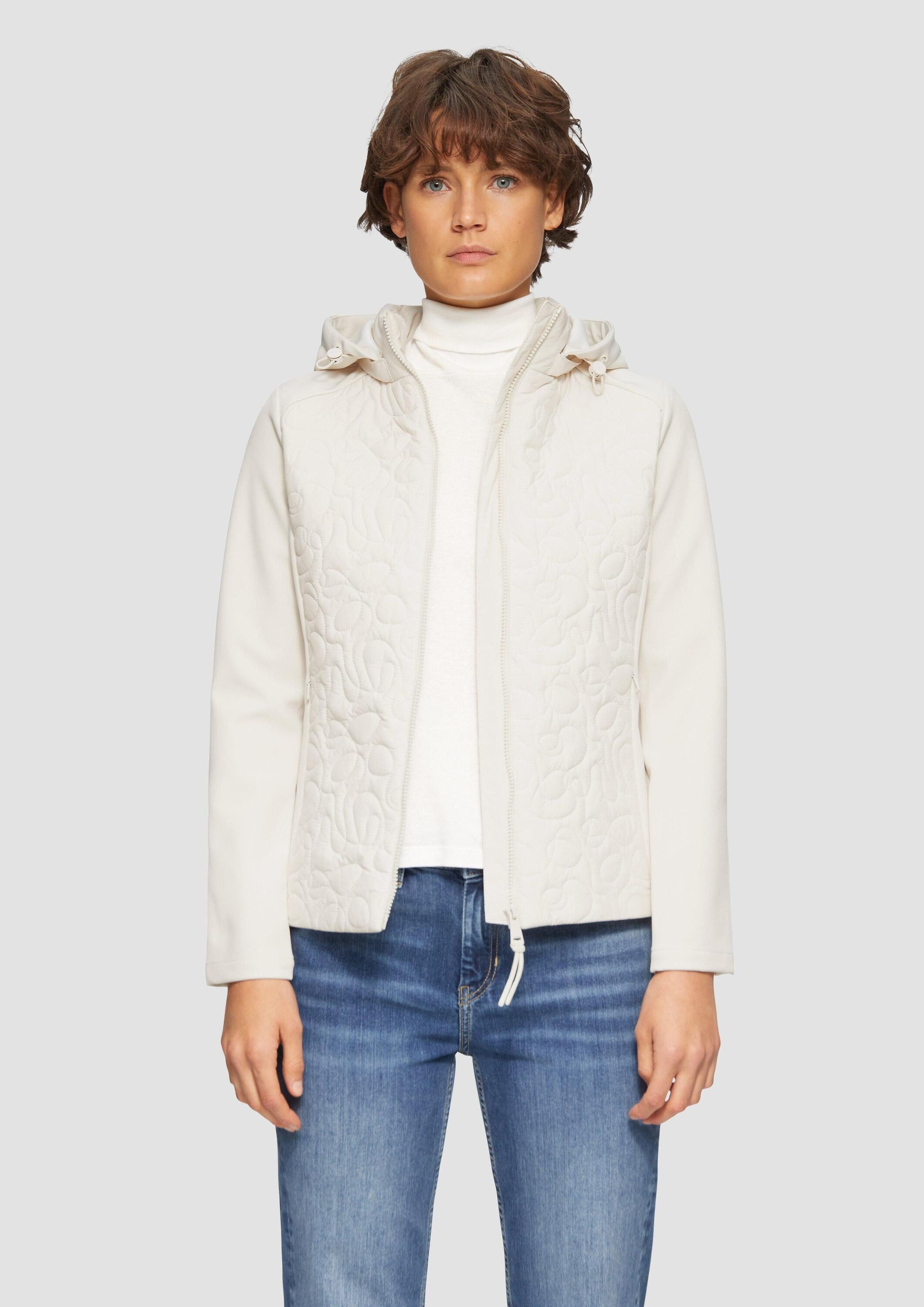 s.Oliver Funktionsjacke Outdoor-Jacke Materialmix-Jacke mit Steppmuster