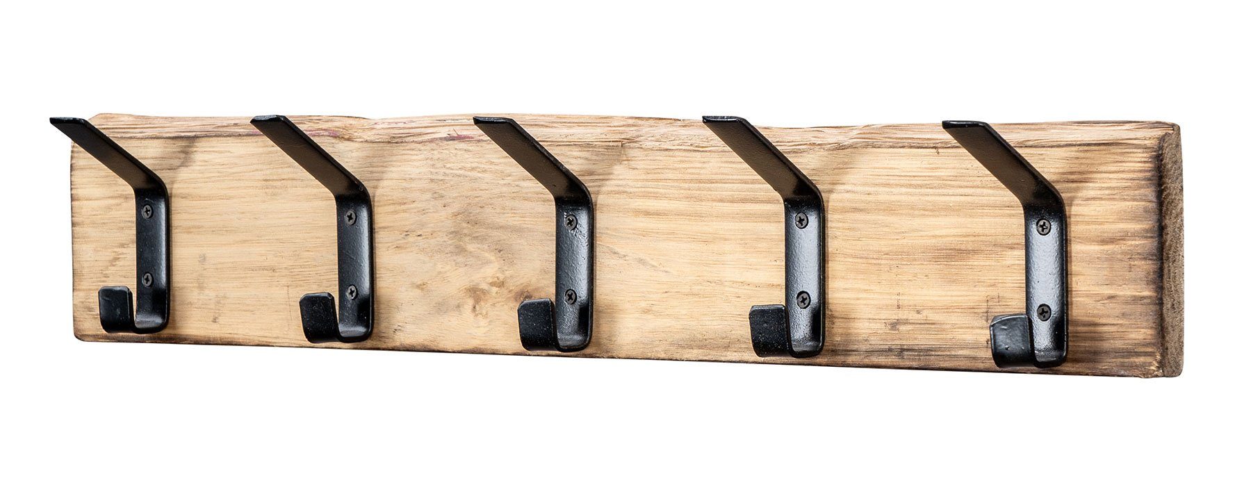 Levandeo® Garderobe, Garderobe Holz L55cm Hakenleiste