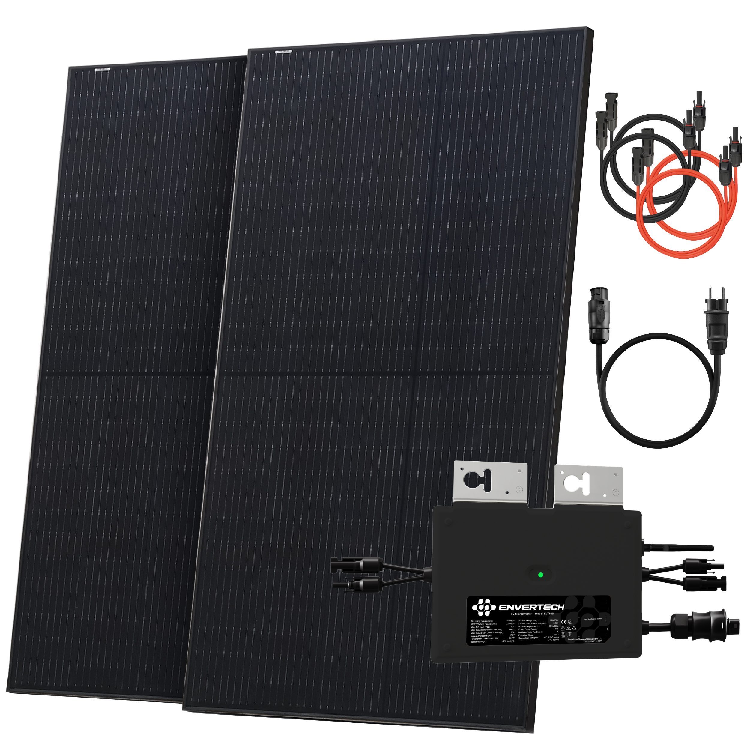 Solarway Balkonkraftwerk 1000W Komplettset Solaranlage Steckdose,