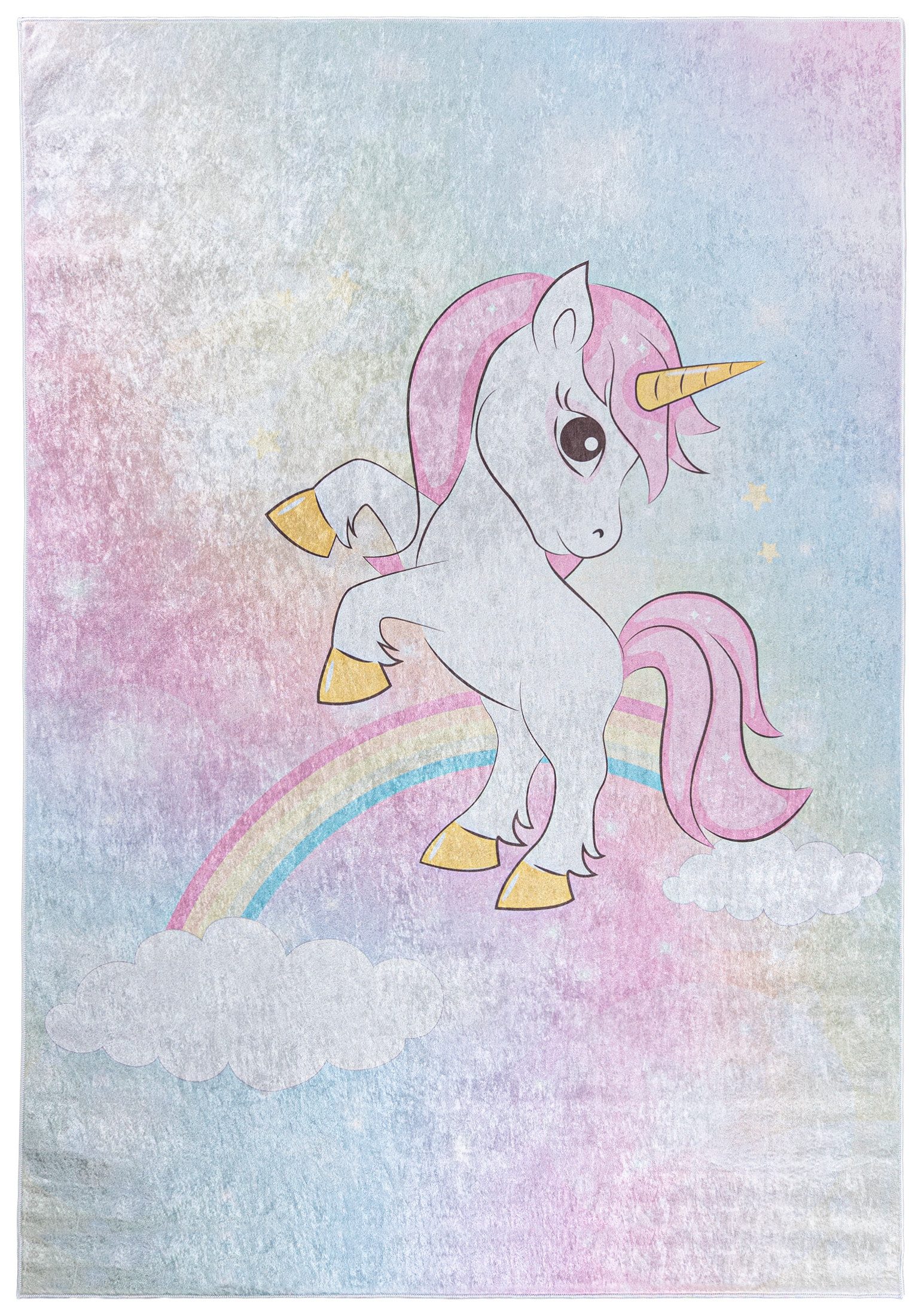 Mazovia Kinderteppich Kinderteppich Kinderzimmerteppich Einhorn, 80