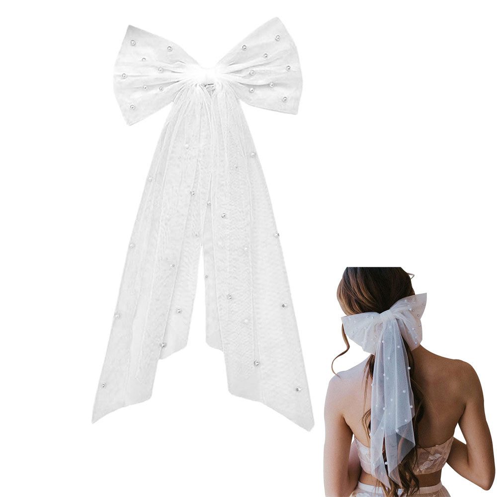 RWEUOQ Schleier Hochzeitsschleier Spitze Appliques Perlen