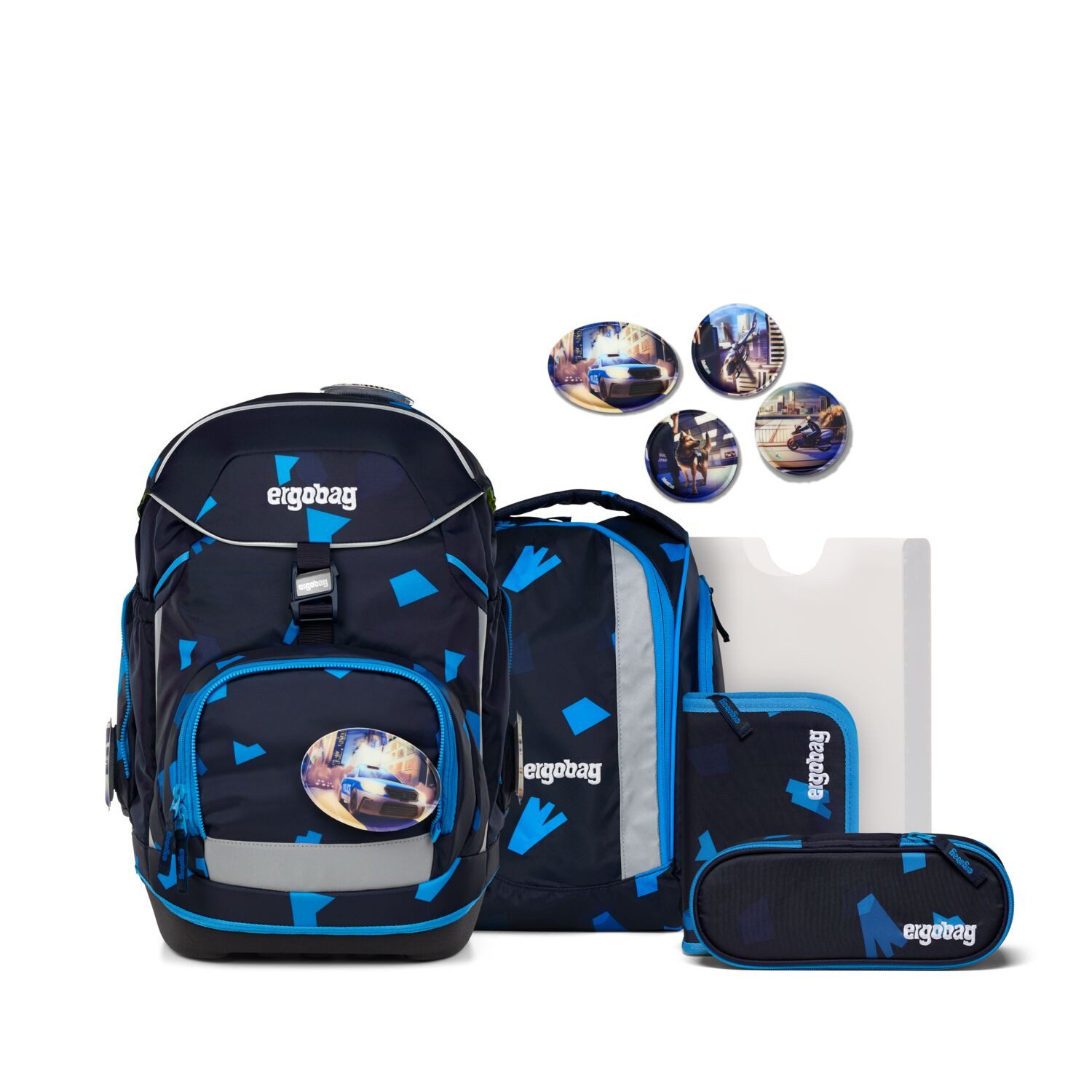 ergobag Schulranzen Schulranzen-Set PACK CyBär Race