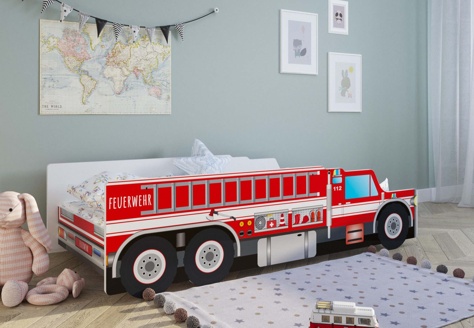 Kids Collective Autobett Kinderbett Jugendbett 70x140,