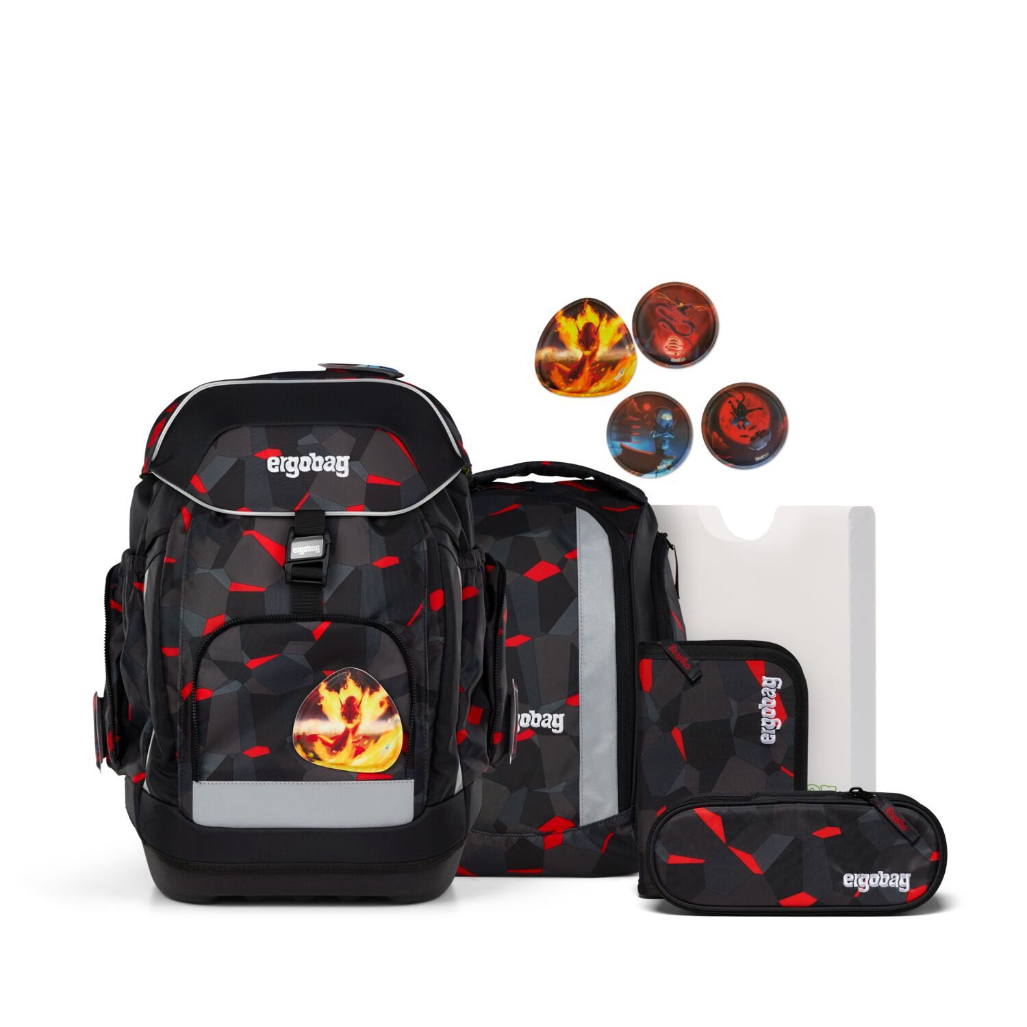 ergobag Schulranzen Schulranzen-Set MAXI TaekBärdo 6-teilig