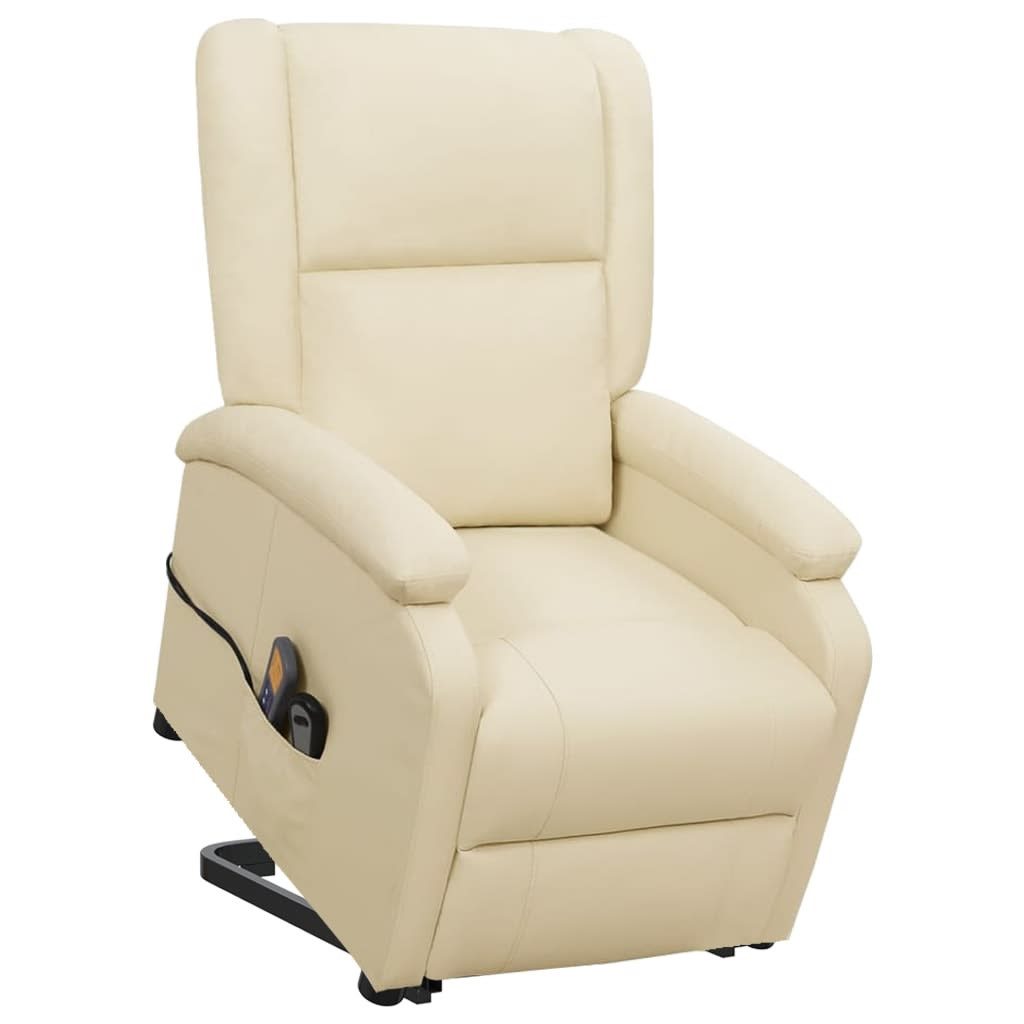 vidaXL Massagesessel Massagesessel mit Aufstehhilfe Creme