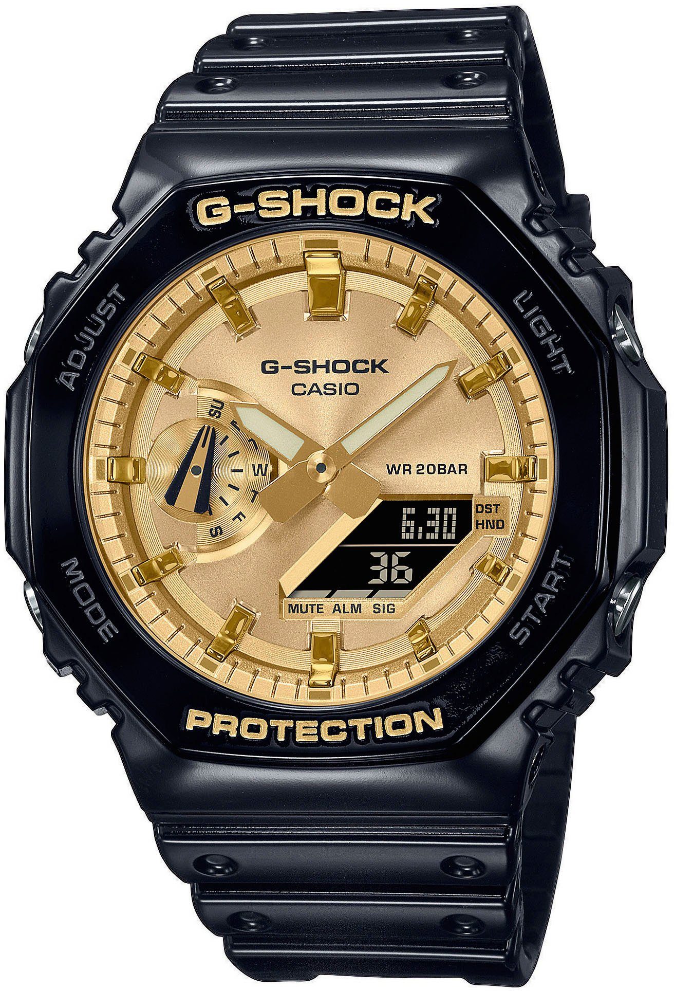 CASIO G-SHOCK Chronograph GA-2100GB-1AER, Quarzuhr,Armbanduhr,Herrenuhr,digital, bis